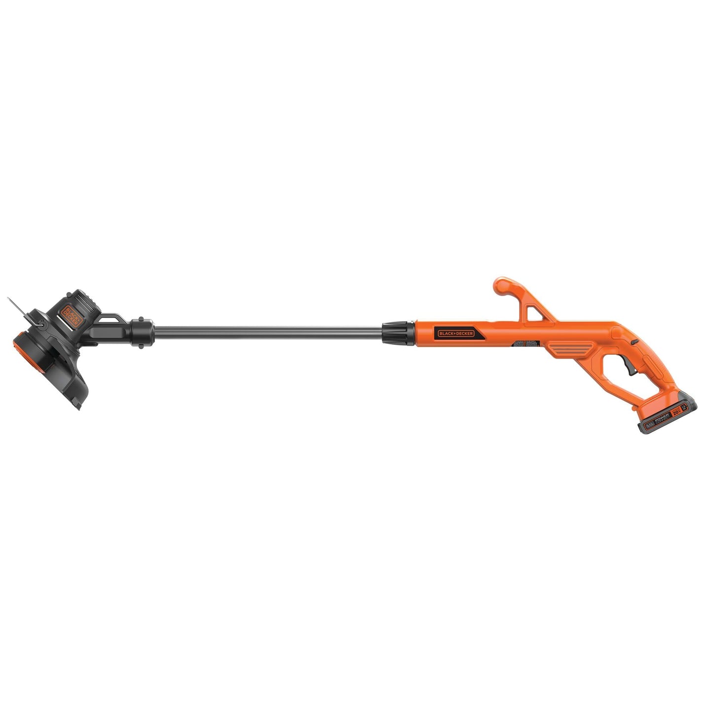 BLACK+DECKER 20V MAX Weed Wacker Cordless String Trimmer Edger Lawn Tool, 10-Inch Electric Weed Eater with Automatic Feed Spool, Ergonomic, Battery and Charger Included (LST201)