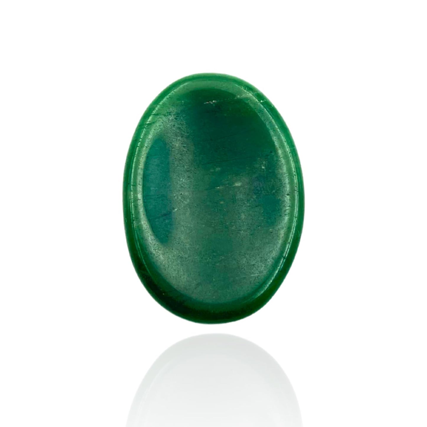 GEMSCITE Mica Green Zade Thumb Worry Stones Metaphysical Gemstone Crystal Healing Reiki Men Women Gift FENG Shui Positive Energy Love Wellness Palm Stones Wicca Powerful