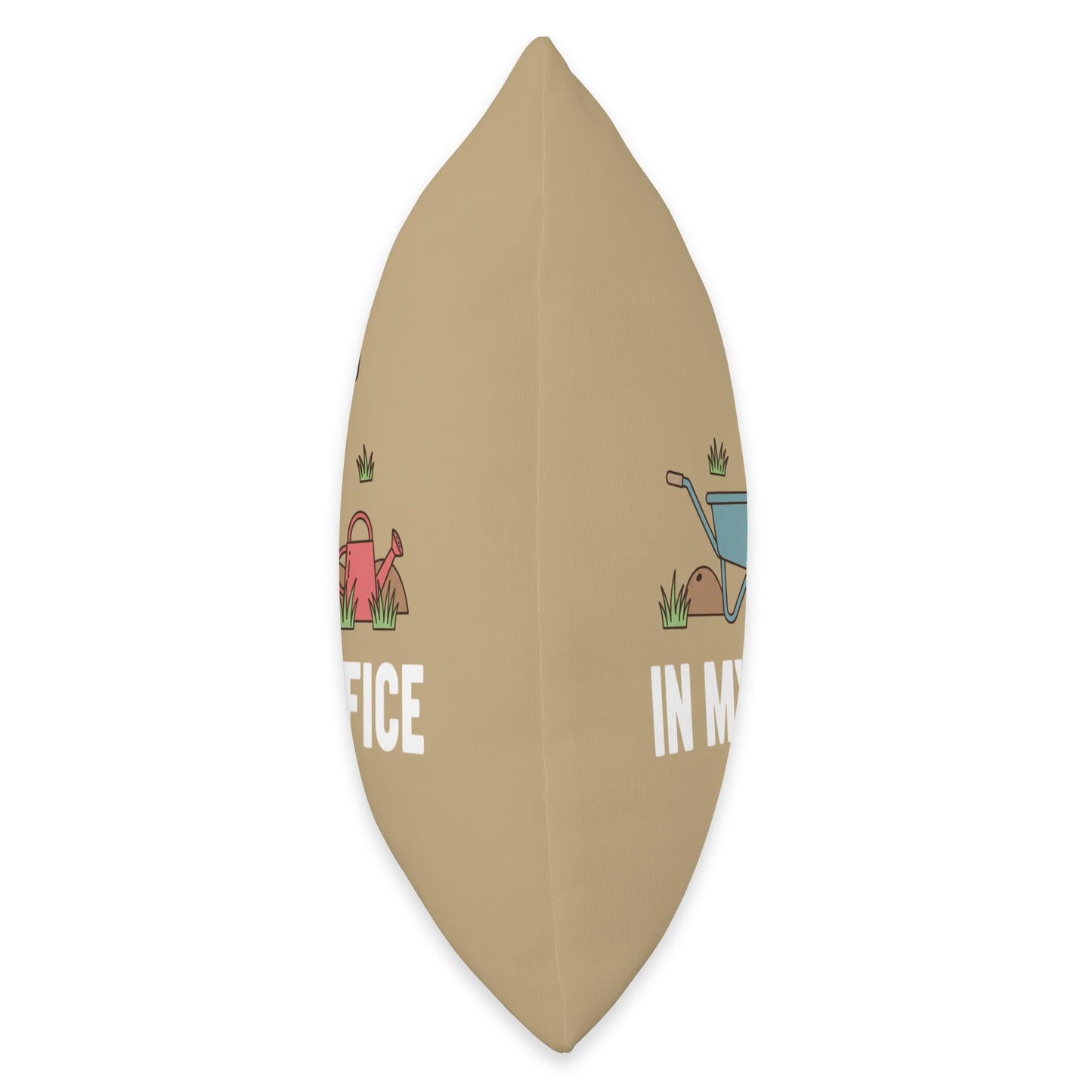I'll Be in My Office Gardening Humor for Kids Wheelbarrow Throw Pillow