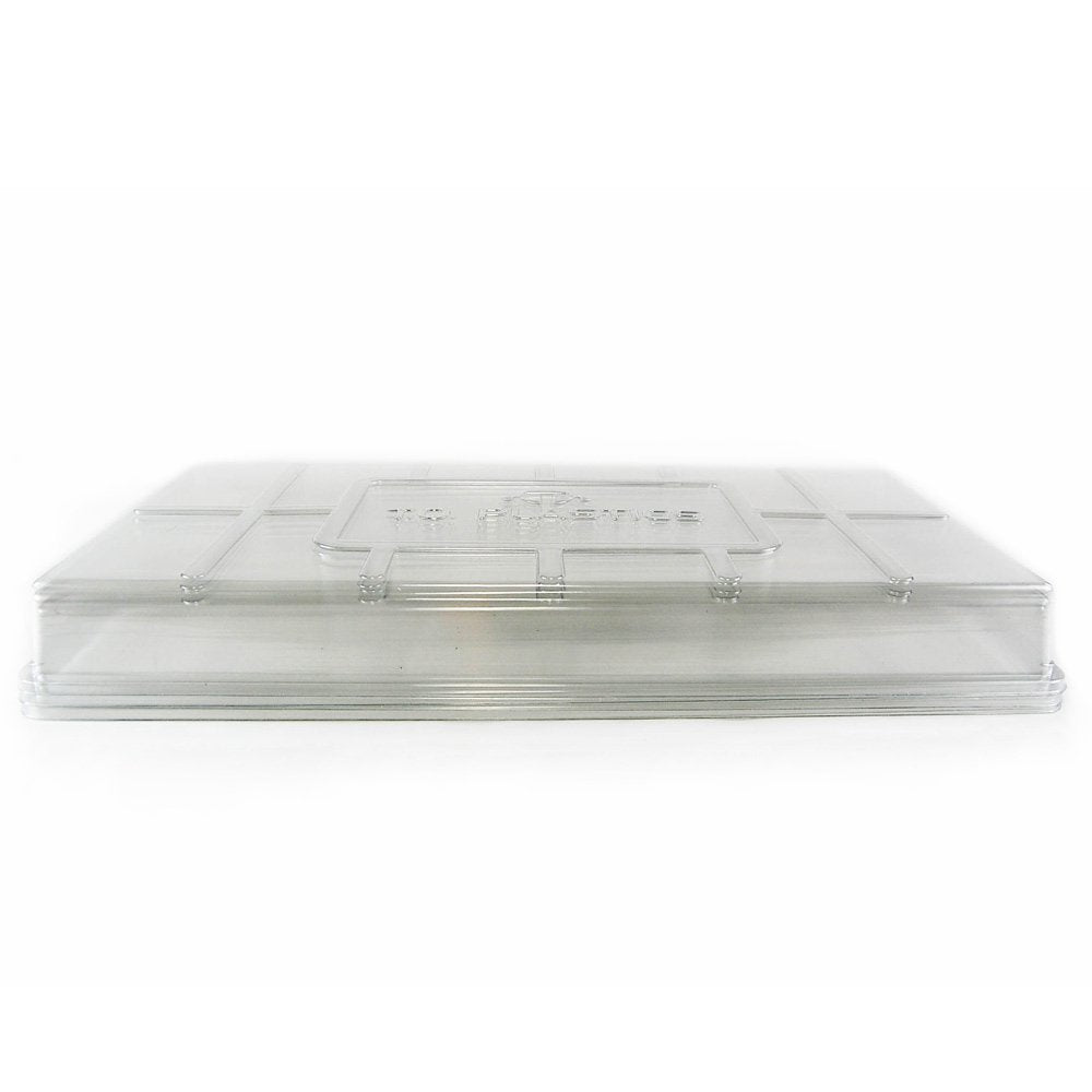 Living Whole Foods Plant Tray Clear Plastic Humidity Domes: Pack of 5 - Fits 10 Inch x 20 Inch Garden Germination Trays - Greenhouse Grow Covers