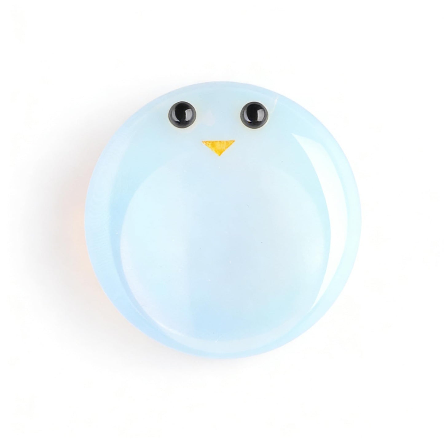 ZHIYUXI Opal Opalite Crystal Emotional Support Worry Stones for Anxiety Relief Items Stress Relief Gifts Encouragement Gifts Smile Worry Stones Calming Gifts Inspirational Gifts for Best Friend