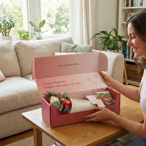 Aquarossa Farms – Mothers Day Flowers for Delivery, Fresh Flowers Bouquet, Handpicked from the Farm, Gift for Mom, Birthday, Anniversary, or Just Because – 24 Fresh Roses