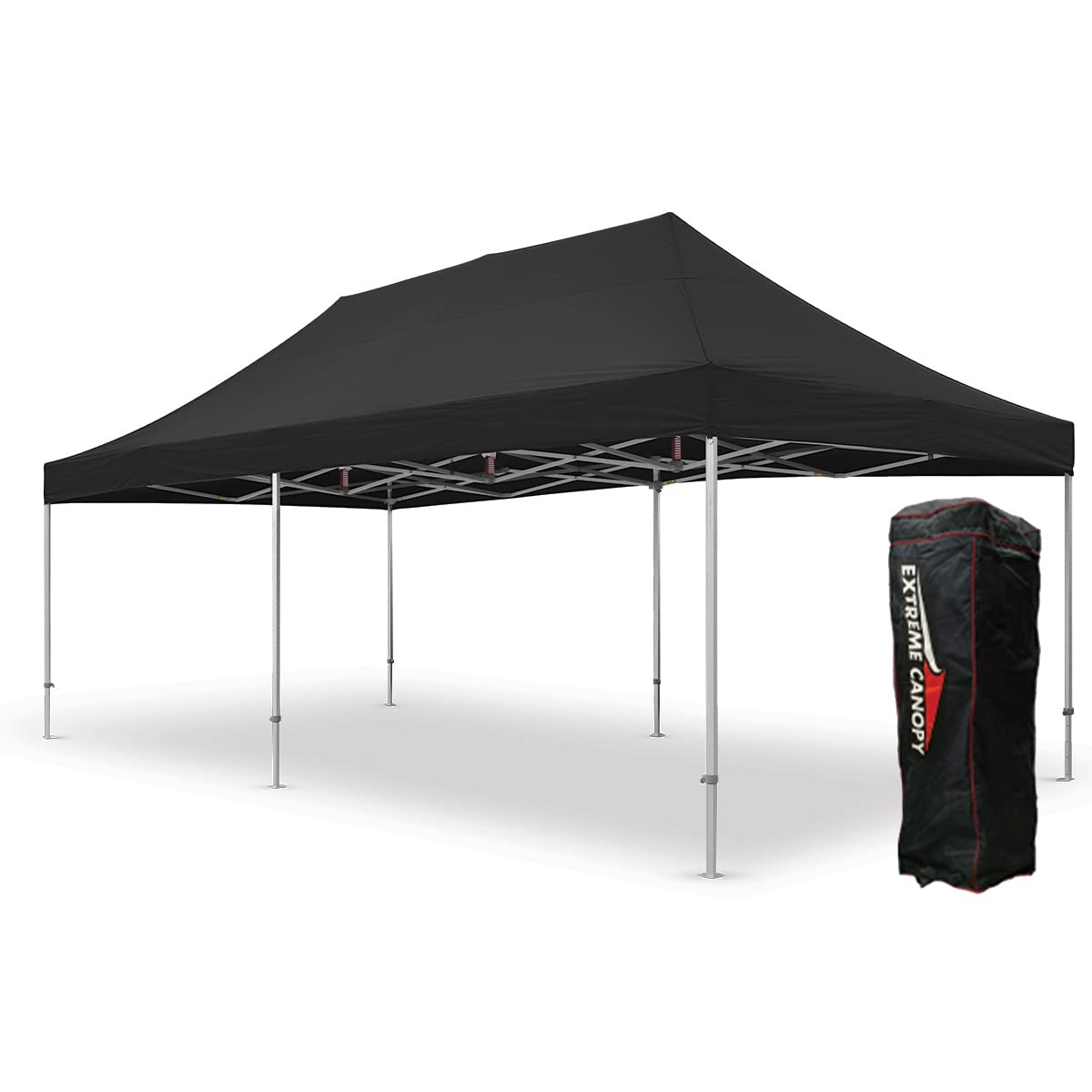 Extreme Canopy Commercial Heavy Duty Aluminum Instant Popup Canopy Tent (Black, 13ft x 26ft)