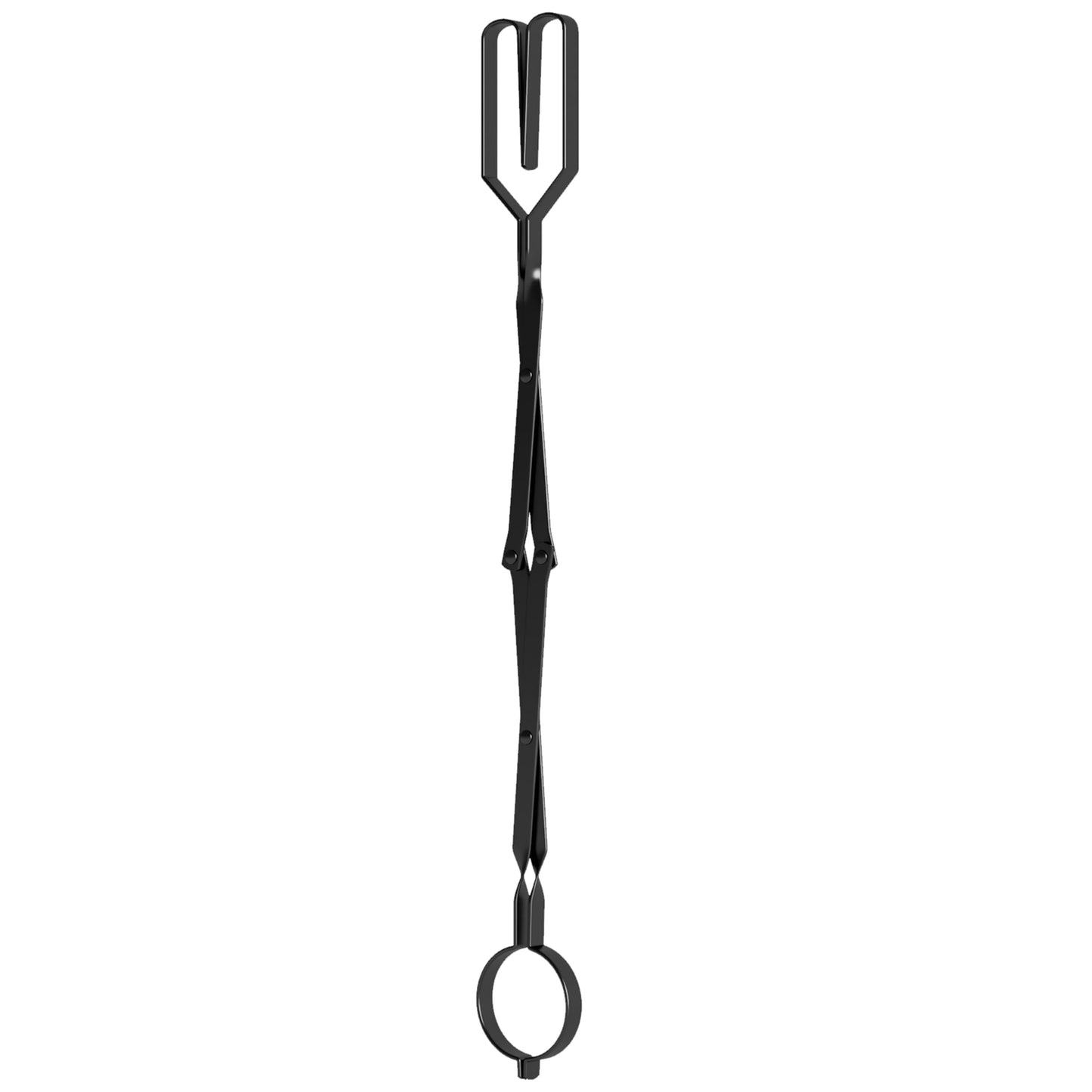 Kingson Arc Design Fireplace Tools, 26'' Firewood Tongs Log Grabber with Handcrafted Wrought Iron for Indoor Fireplace/Outdoor Fire Pit Campfire