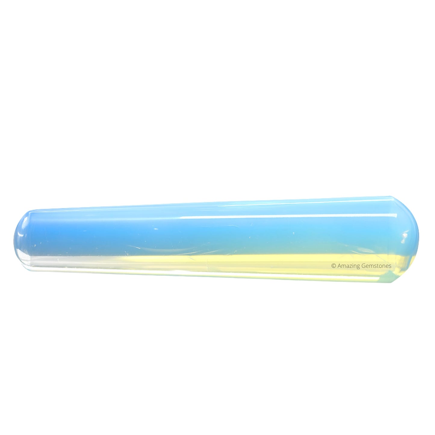 Amazing Gemstone Opalite Crystal Wand Massage Stick - Pelvic Wand Gua Sha for Adults - Crystals and Healing Stones Massage Wands for Adults Gifts (Smooth)