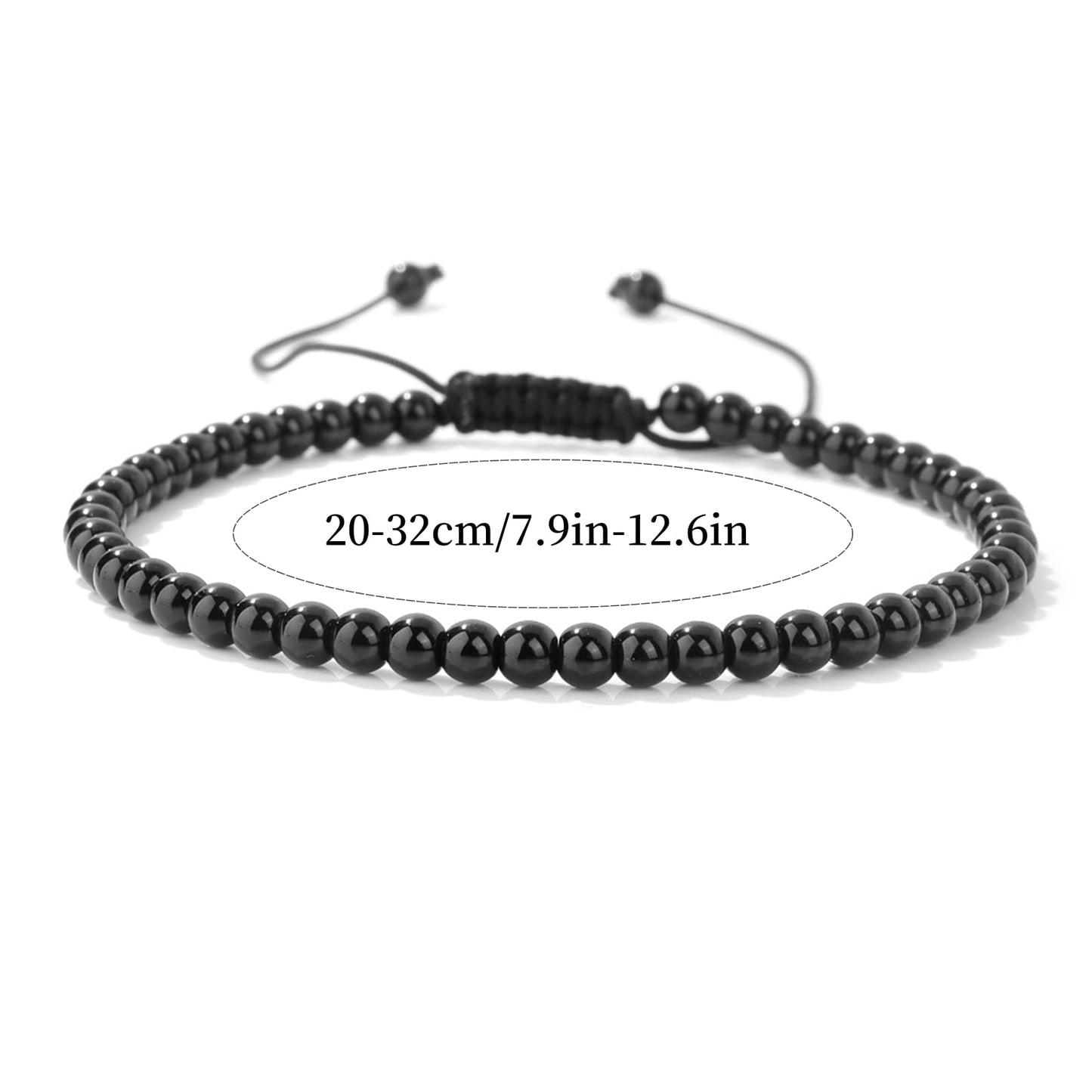 Lit Wall Black Obsidian Anklets for Women Beach Boho Ankle Waterproof Black Obsidian Anklet Bracelets Adjustable Beaded Ankle Bracelet Plus Size Anklets Gemstone Anklet Jewelry Gift for Her