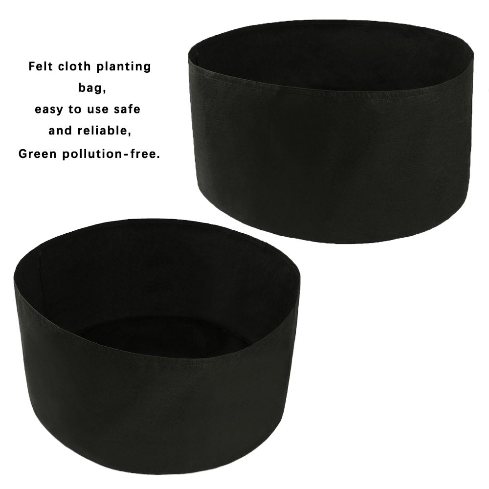 Xnferty 150 Gallons Extra Large Round Raised Garden Bed, Deep Soil Diameter 46"/ Height 22" Planting Container Grow Bags Durable Felt Fabric Planter Pot for Plants,Vegetables,Flowers (Black)