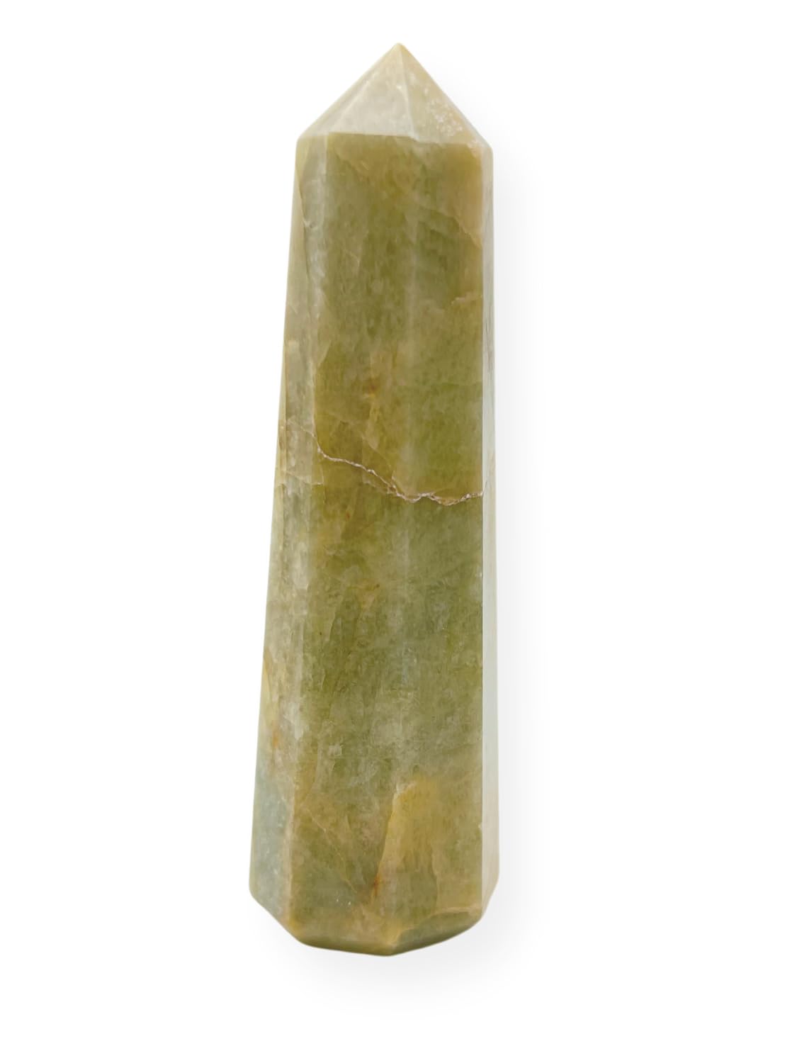 WholesaleGemShop 3 Inch (70 mm) Gemstones Aquamarine Obelisk Tower Jumbo Facet Aura Rock Crystal Natural Polished Earth Wand Spirit