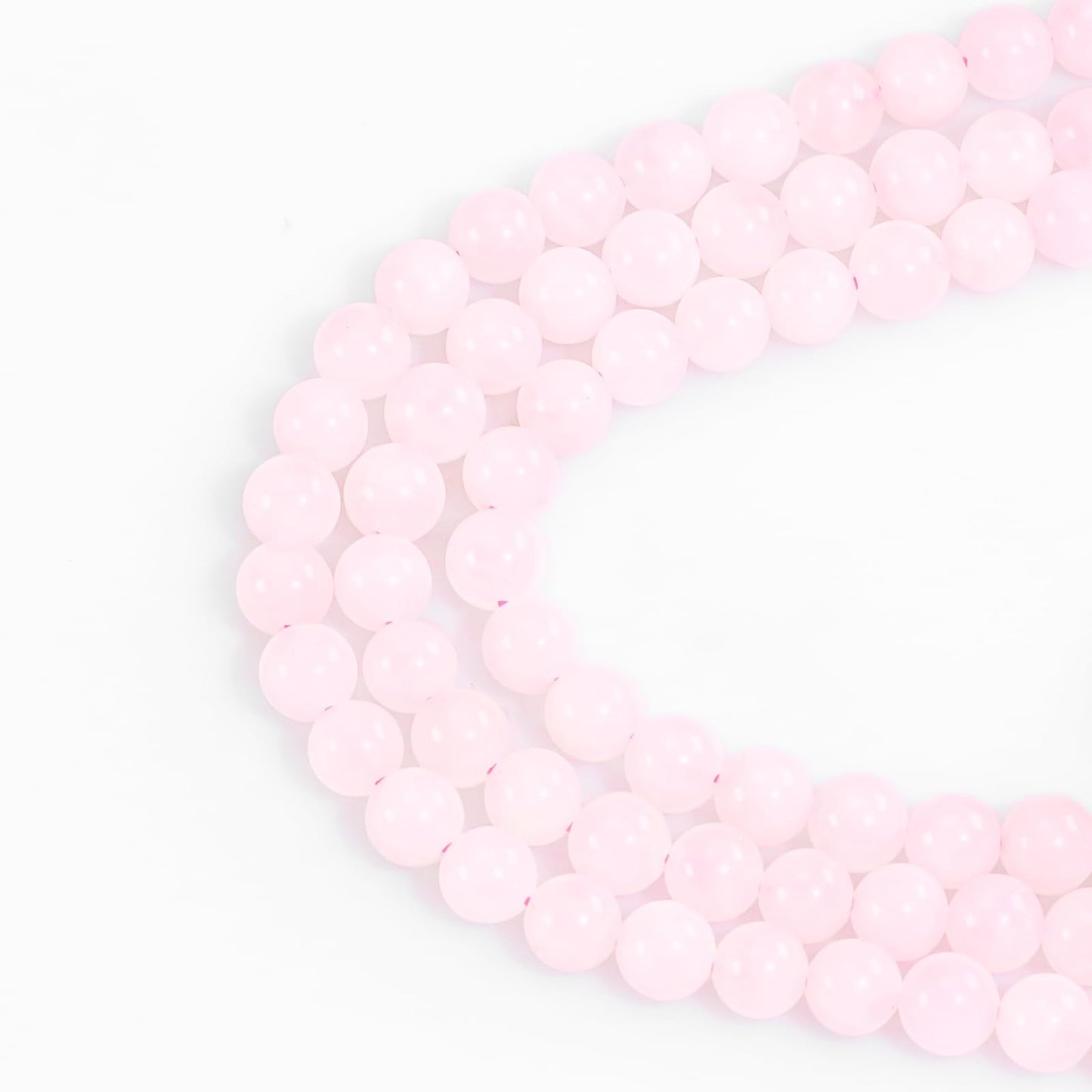 4mm Natural Gemstone Round Small Beads for Jewelry Making Pink Crystal Stone Beads for Bracelets Necklace Earrings (Rose Quartz (15"/Strand))