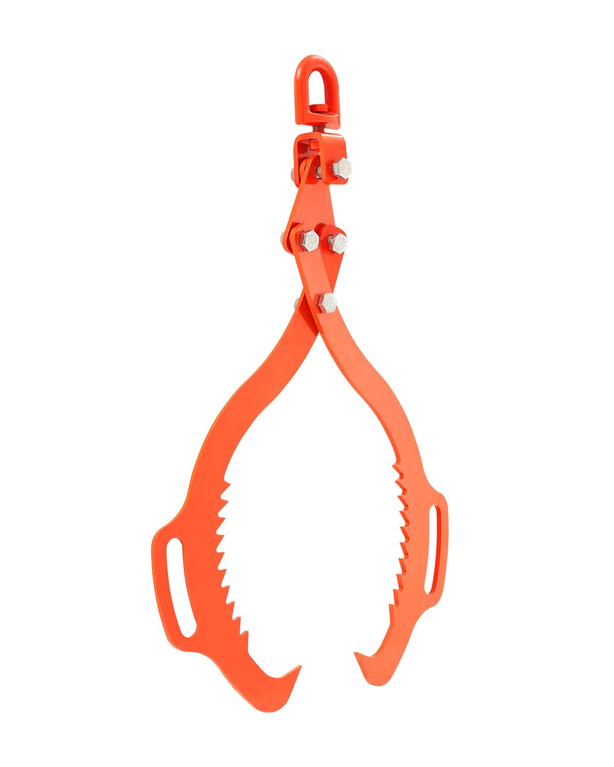 VEVOR Log Lifting Tongs 28in, 2 Serrated Claw Hook Log Tongs, Heavy Duty Steel Swivel Dragging Tongs, 1100LBS Log Grapple with Handles, Lumber Log Skidding Tongs for Tractors, Trucks, Forklifts, ATVs