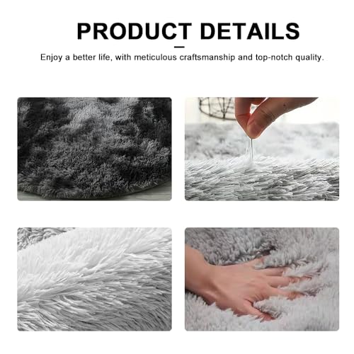 1pc, Soft Fluffy Shag Area Rugs for Living Room, Shaggy Floor Carpet for Bedroom, Carpets Home Decor Rugs, Cute Luxury Non-Slip Machine Washable Carpet, Home Decor Room Decor,Gray