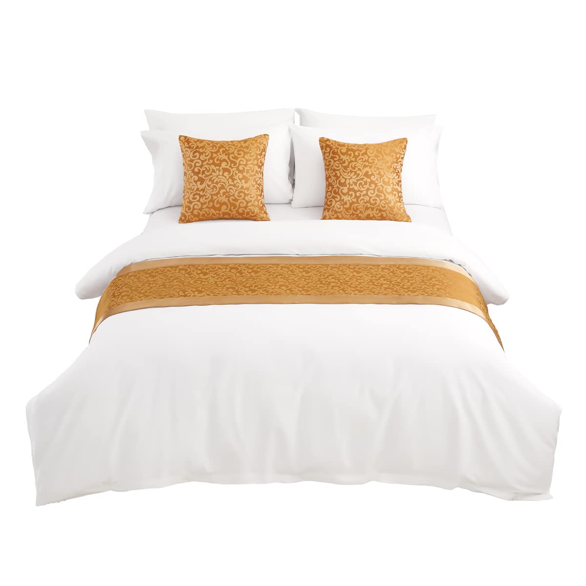 AMBERIS Bed Runner, Smooth Comfort Bed Runners & Scarves for Home and Hotel (Pillowcases Sold Separately)