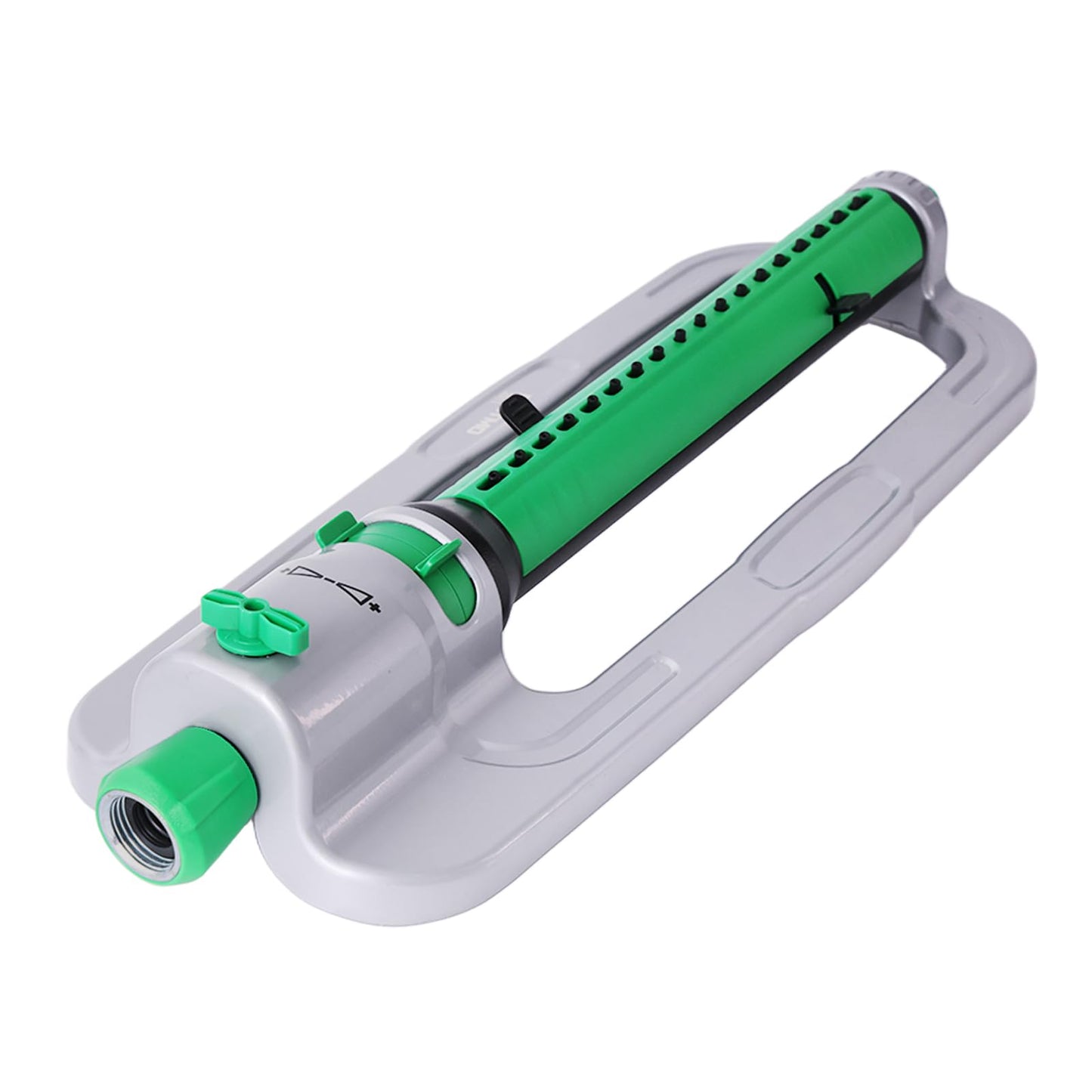 RESTMO Heavy Duty Oscillating Sprinkler with Stable Metal Base, 18 Durable Nozzles, Adjustable Flow & Width & Coverage, Lawn Sprinkler & Garden Sprinkler for Large Yard Irrigation