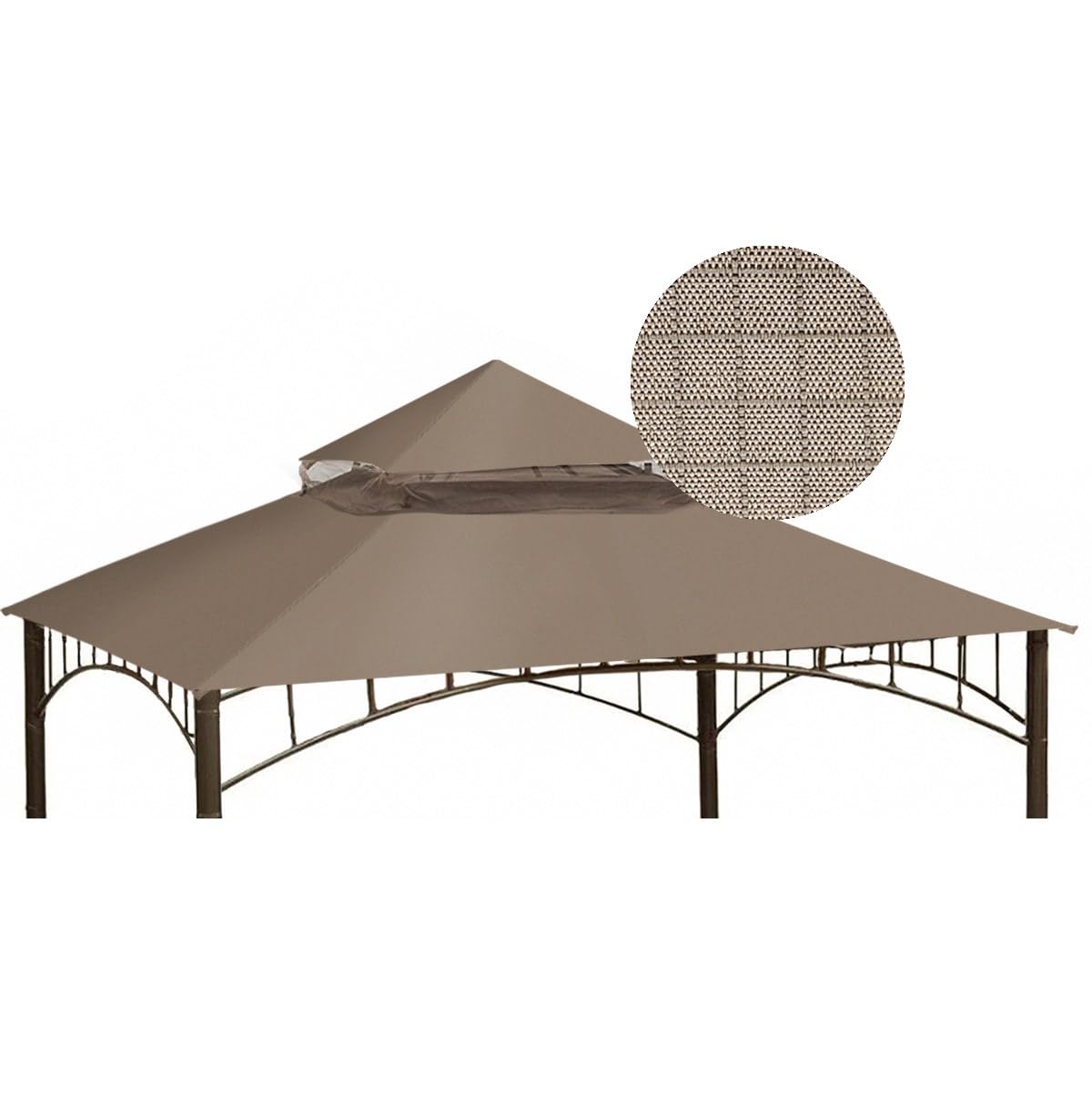 Ontheway Winds Replacement Canopy for Target Madaga Gazebo (Beige)