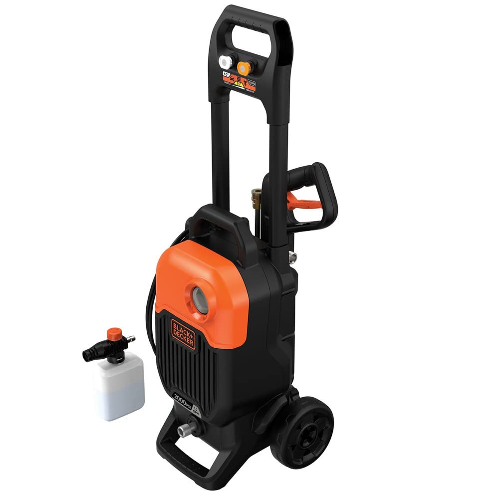 BLACK+DECKER Electric Cold Water Pressure Washer, 2,000 MAX PSI, 1.2 GPM (BEPW2000)