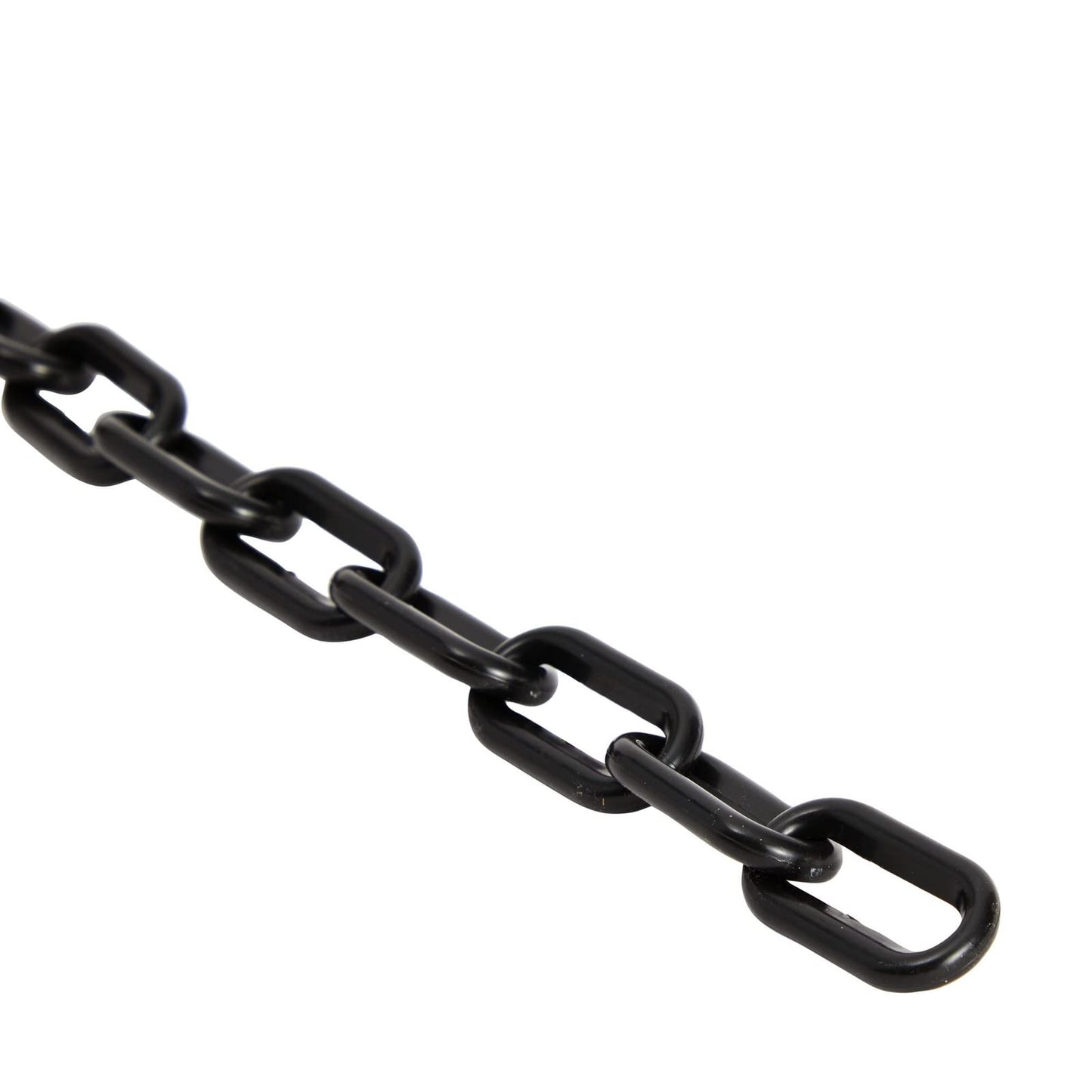 Stockroom Plus Plastic Chain - 100 ft, Black Plastic Chain Links - Safety Barrier for Fence, Driveway, Parking Lot & Gate