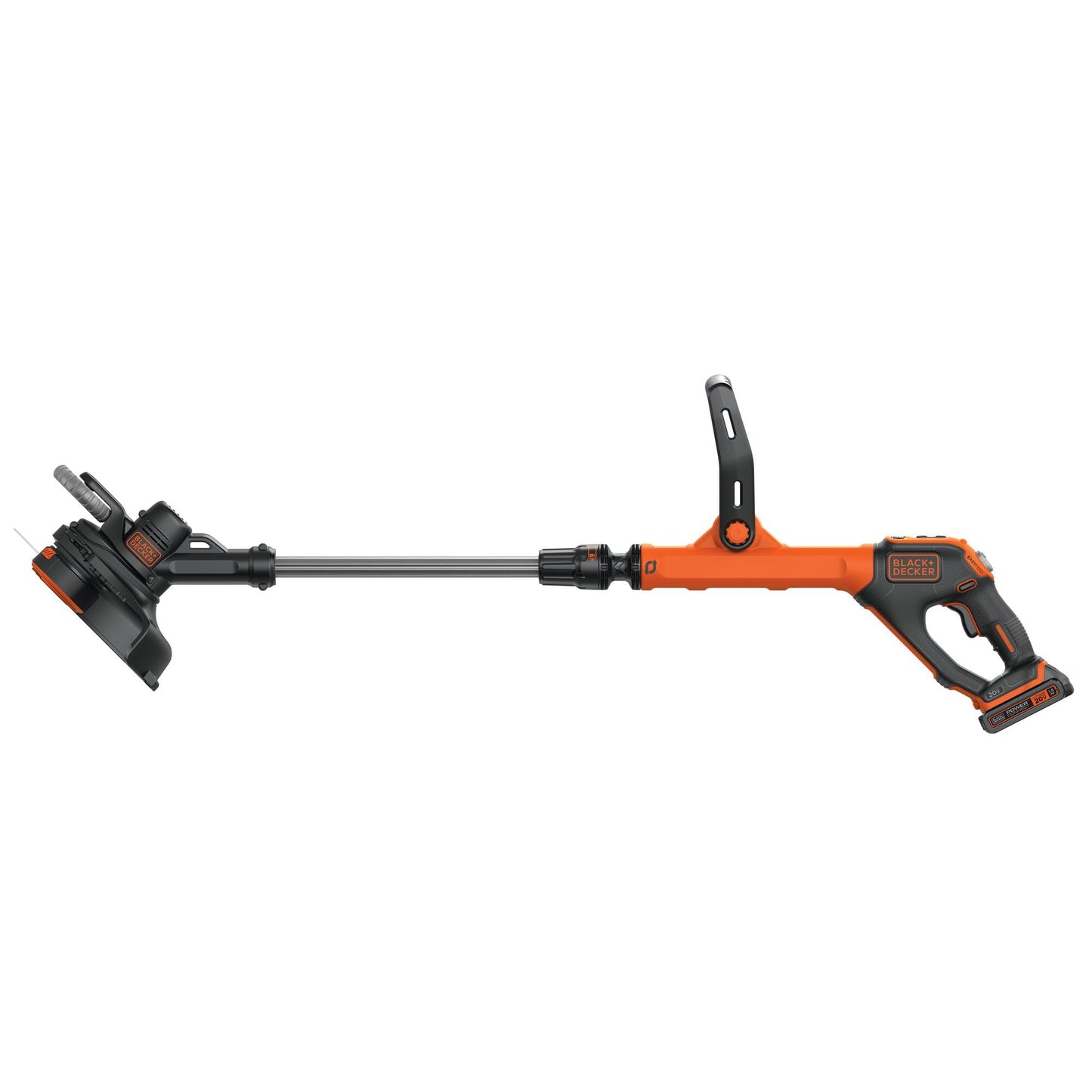 BLACK+DECKER 20V MAX Cordless String Trimmer and Edger, 12 Inch Weed Eater, 2-Speed Control Weed Wacker, 2 Batteries, Charger and Spool Included (LSTE525)