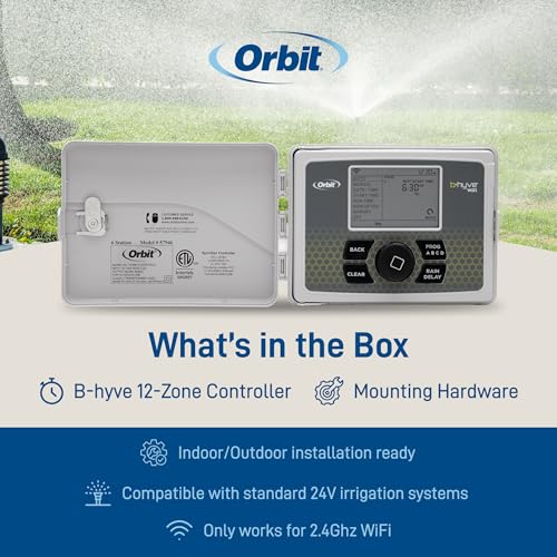 Orbit 57950 B-hyve 12-Zone Smart Indoor/Outdoor Sprinkler Controller