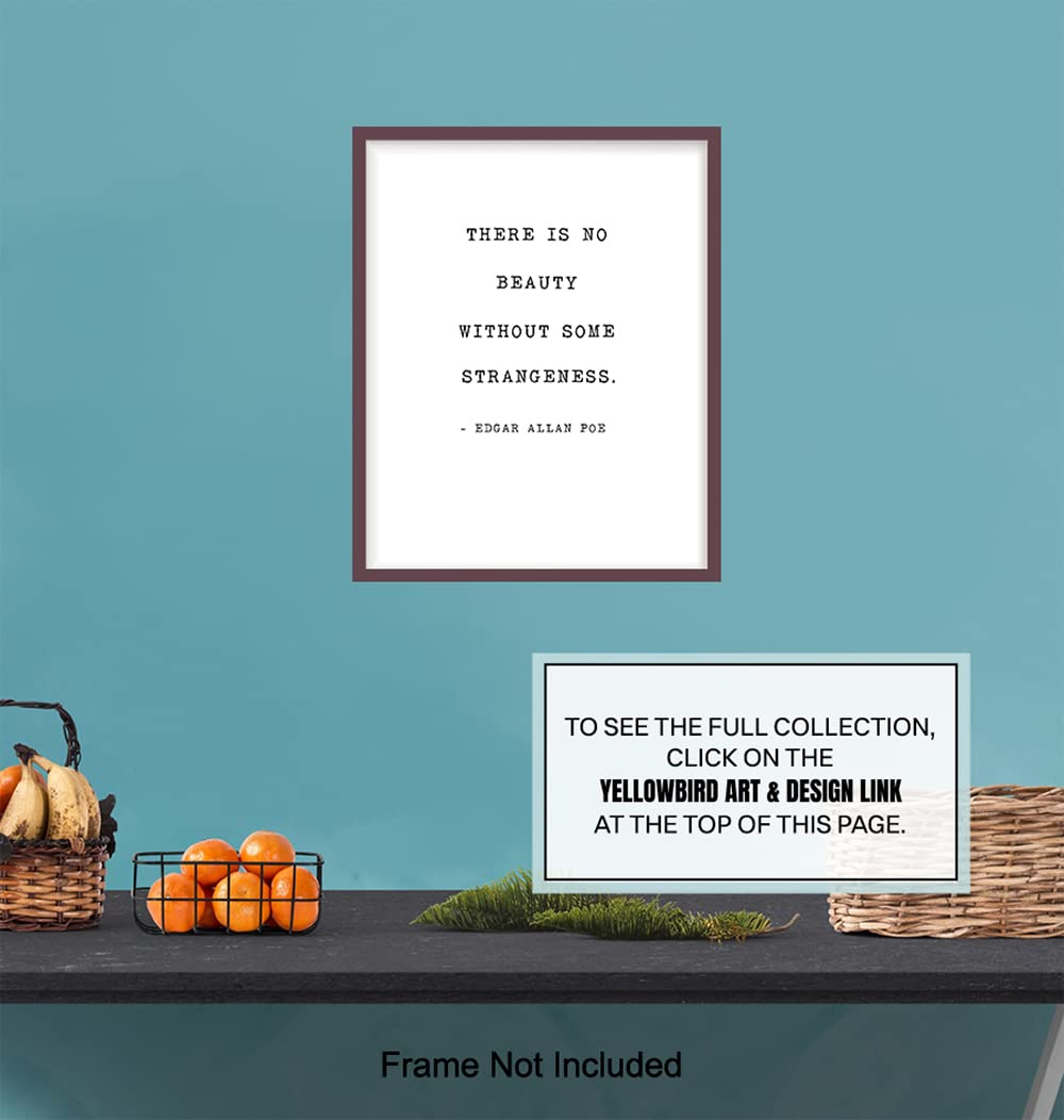 Edgar Allan Poe Quote Wall Art Print Typography - 8x10 Unframed Photo - Makes a Great Gift - Chic Home Decor