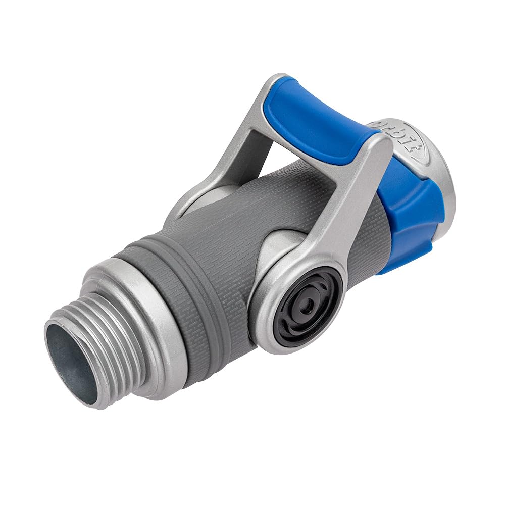 Orbit Heavy-Duty Shut-Off Hose Connector – Zinc Core, Easy-Grip Lever, High-Flow Control 28296
