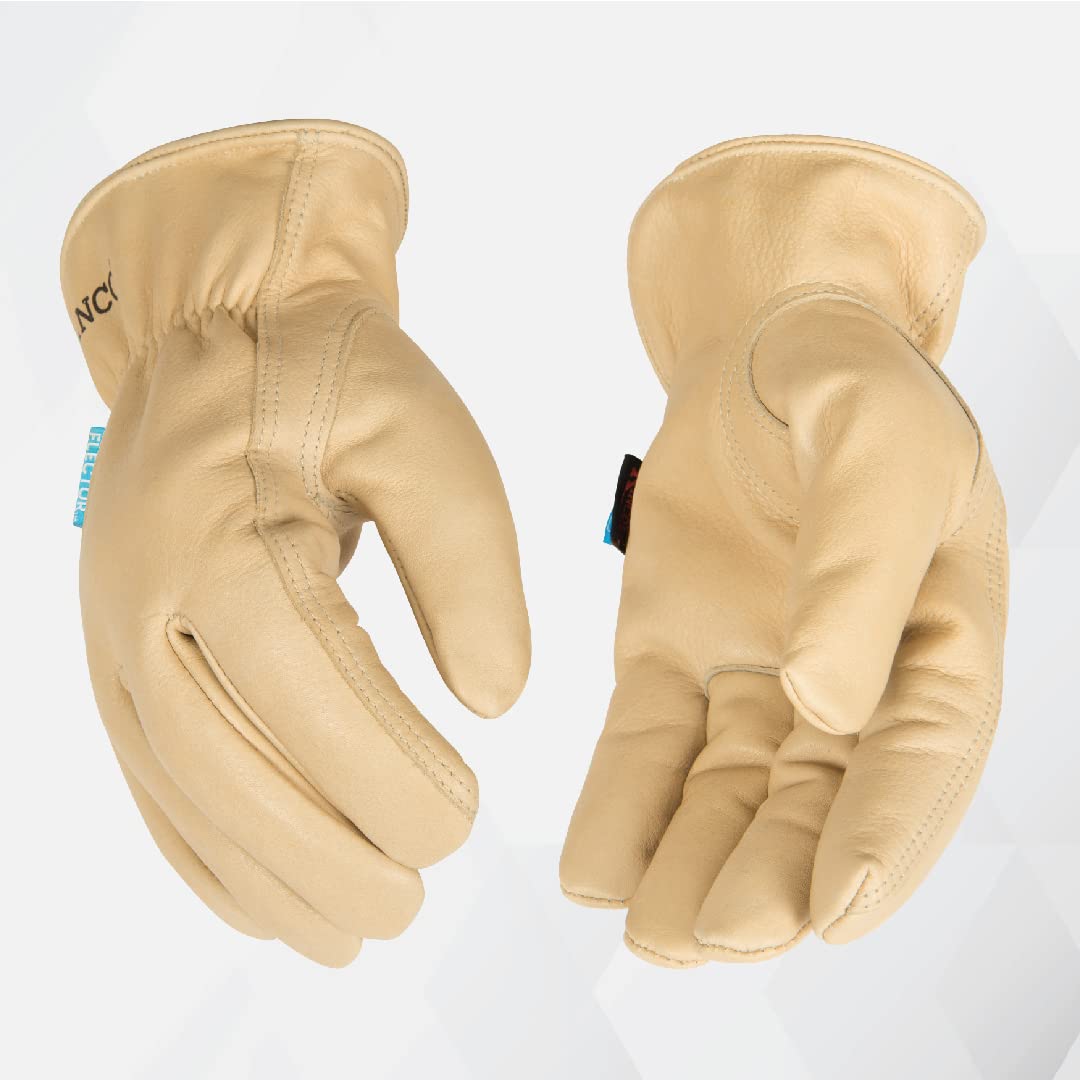 Kinco, 98RL-XL, Lined Grain Cowhide Leather Glove - Warm Heatkeep Thermal Insulation, Long Lasting Protection, Safe, Comfortable, Anti Fatigue Design - Farm, Construction, All Purpose, Ranch, X-Large
