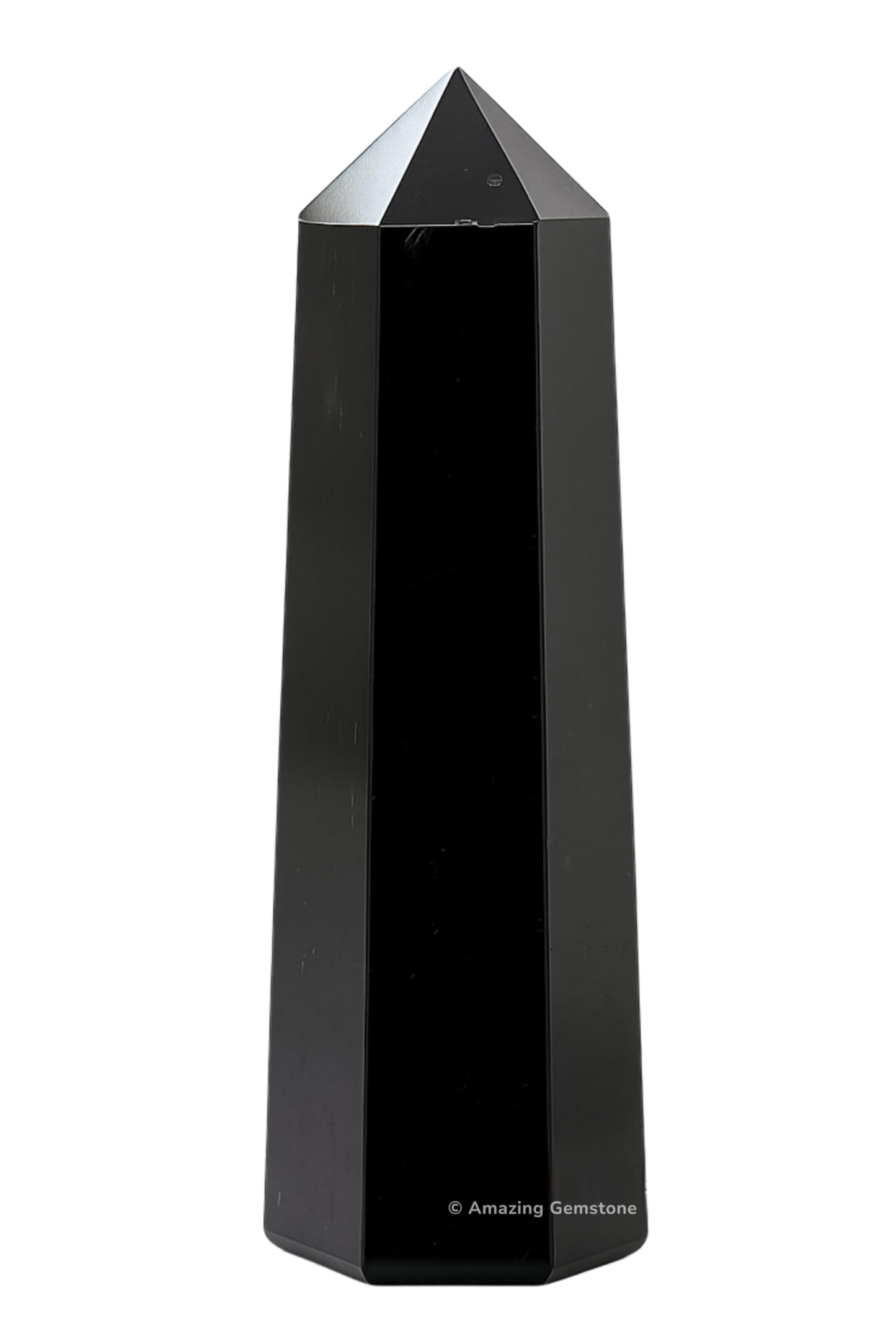 Amazing Gemstone Large Black Tourmaline Crystal Towers ~ Natural Healing Crystal Point Obelisk for Reiki Healing and Crystal Grid (5.5 to 6 INCH)