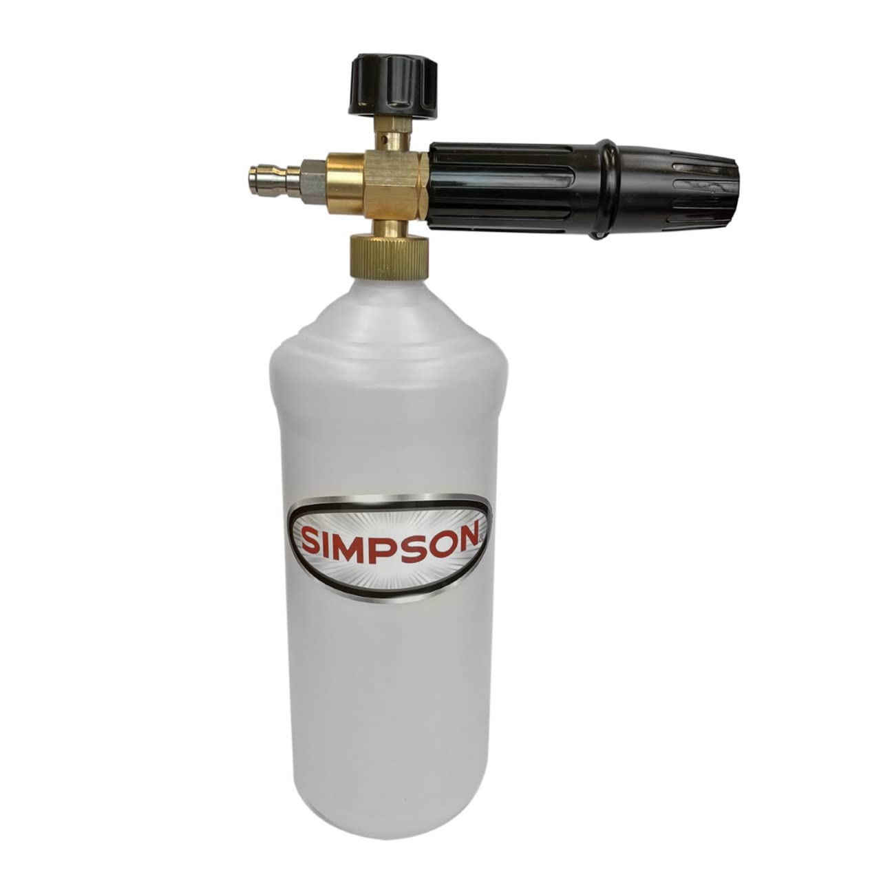 Simpson Cleaning 80271 Pressure Washer Foam Cannon with 1/4 Inch Quick Connector, 1 Liter, White