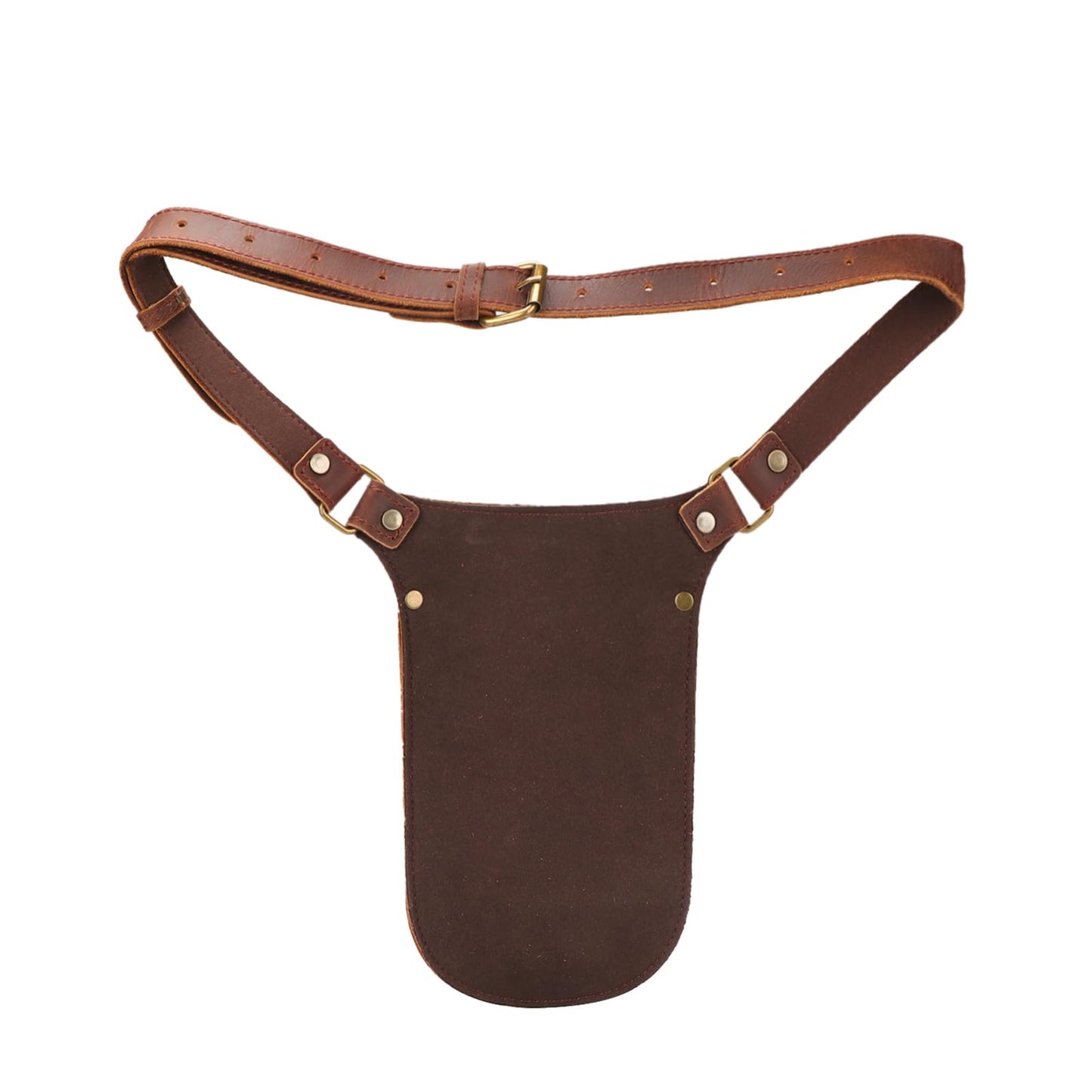 Tourbon Leather Gardening Belt Florist Tool Bag Gardener Holster Waist Pouch Electrician Carpenter Organizer Kit with 4 Pockets Up to 44"", Brown