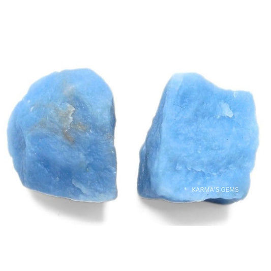 Crystals, Rocks, Jade, Crystals and Healing Stones, Witchcraft Supplies, Healing Crystals, Stones, Healing Stones, Rock Collection, Agate, Raw Stones (Angelite, 2 Pcs)