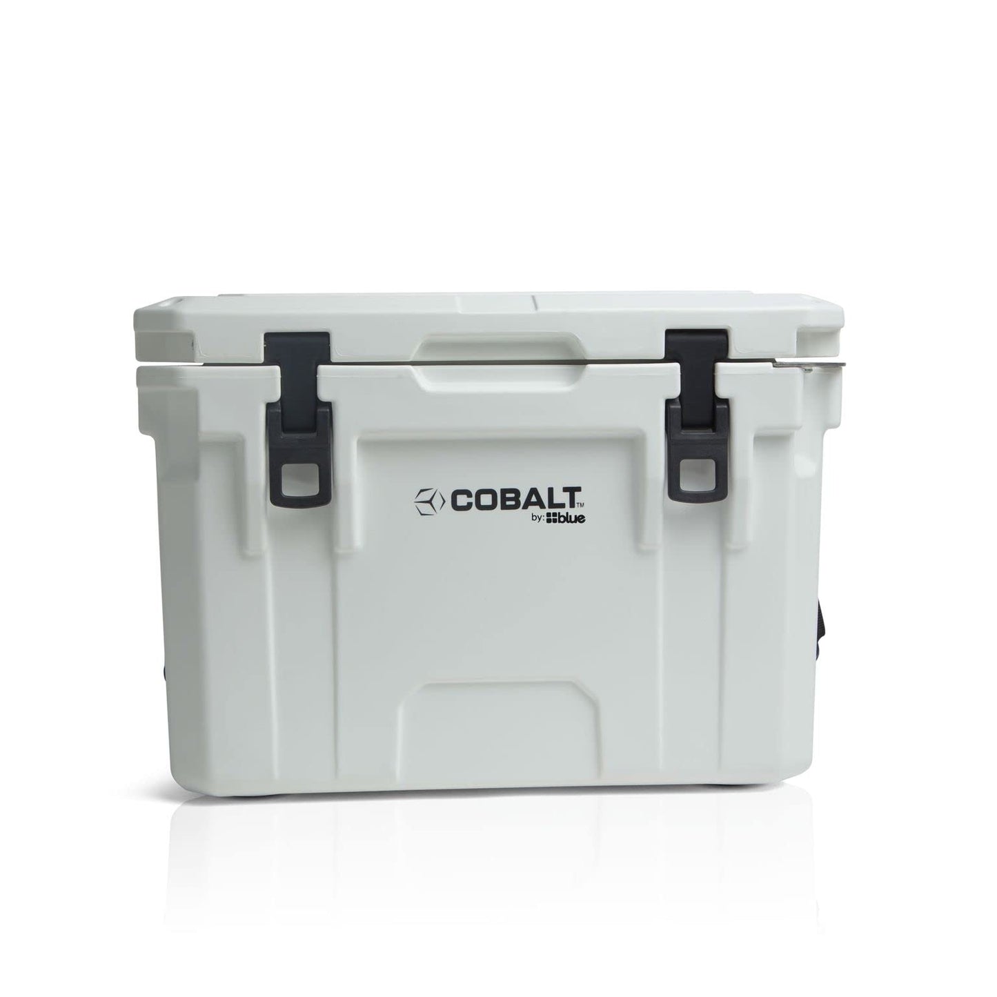 Cobalt 25 Quart Roto-Molded Super Ice Cooler | Large Ice Chest Holds Ice Up to 3 Days | (White)