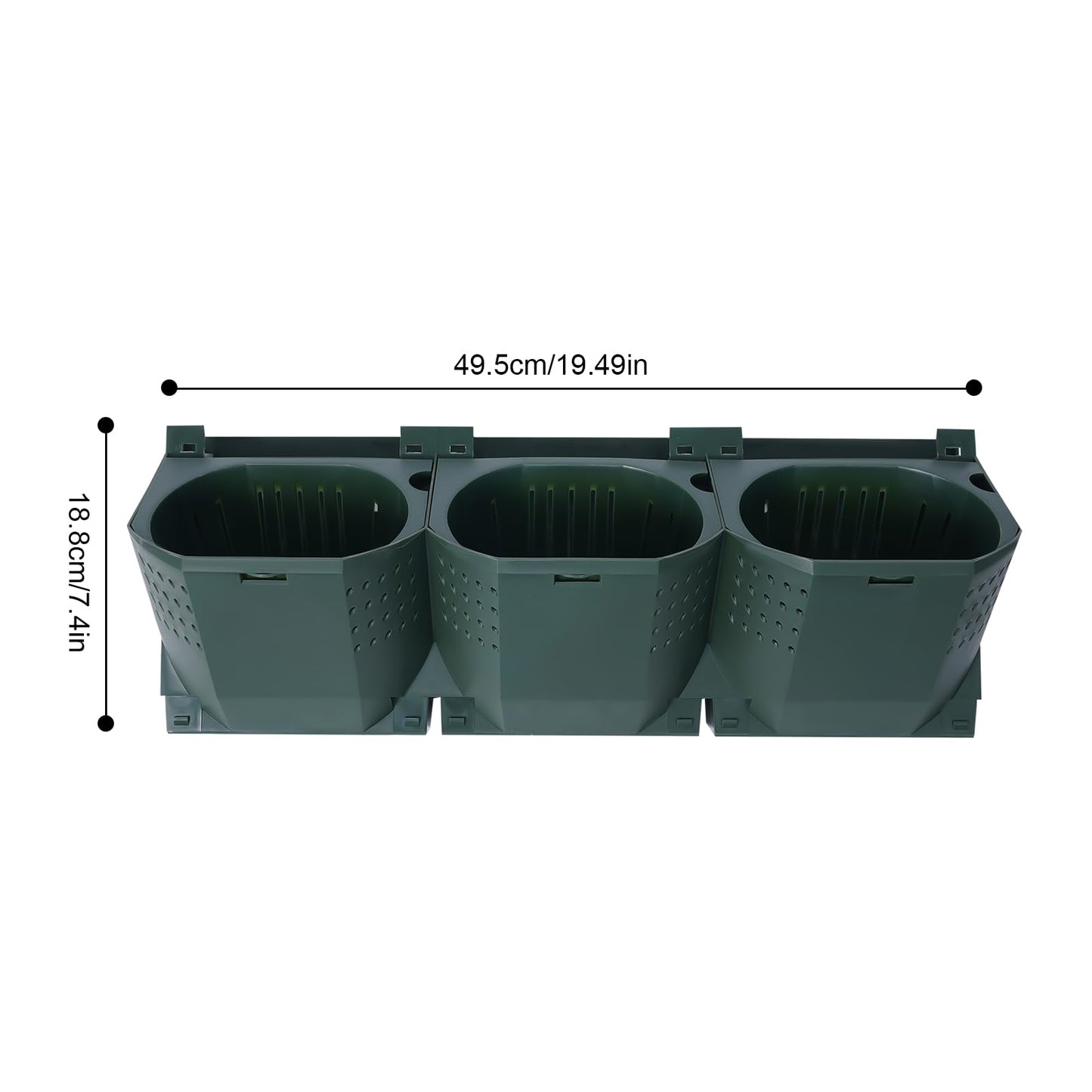 Self-Watering Vertical Garden Planter, Garden Growing System, Planters Self-Watering System, Wall Mounted Vertical Garden Planter, 36 Pots Flower holder for Indoor Herbs Vegetable Fruit, Green