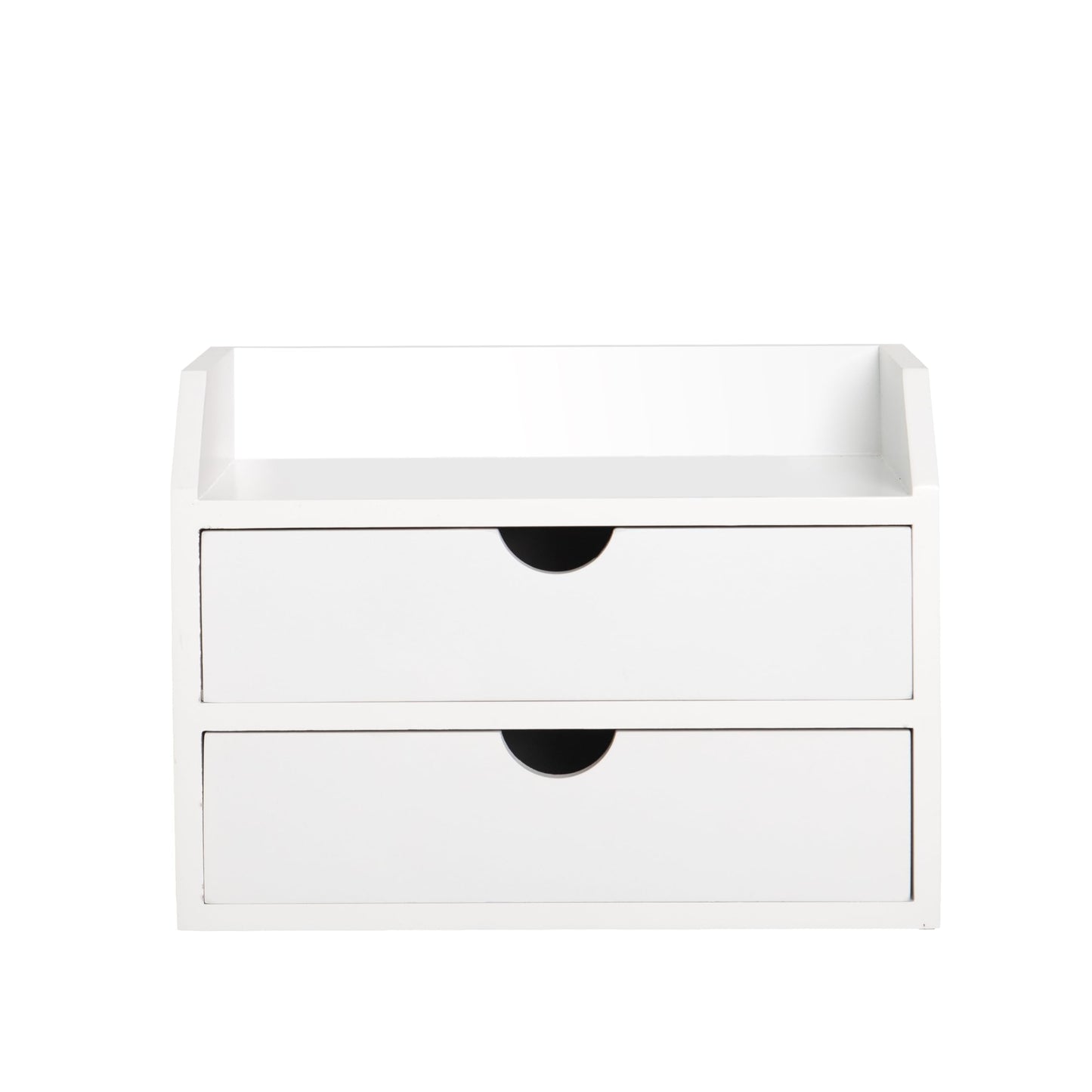 ZGZD Wooden Organizer Mini Desk Drawer Tabletop Office Supplies Desk Accessories for Office or Home (2 Drawers)
