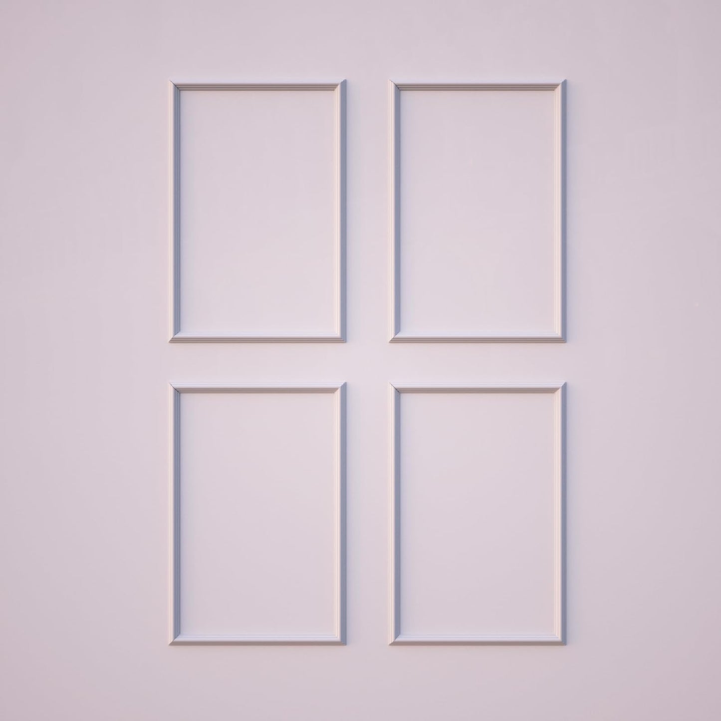NeatiEase 4 Set Peel and Stick Wall Molding Trim Kit, 16" x24" Premade Wainscoting Panels, Self Adhesive Moulding Panel for Interior Walls Picture Frame