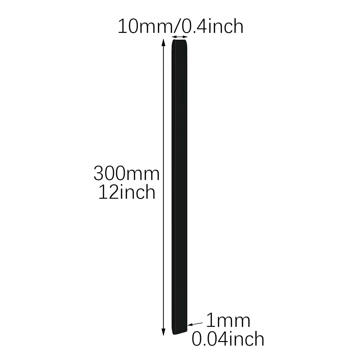 RLECS 12PCS Beach Chair Silicone Strap 300x10x1mm Towel Retention Elastic Band Suitable for Sealing Food Bag Organising Data Cable Securing Dust Cover