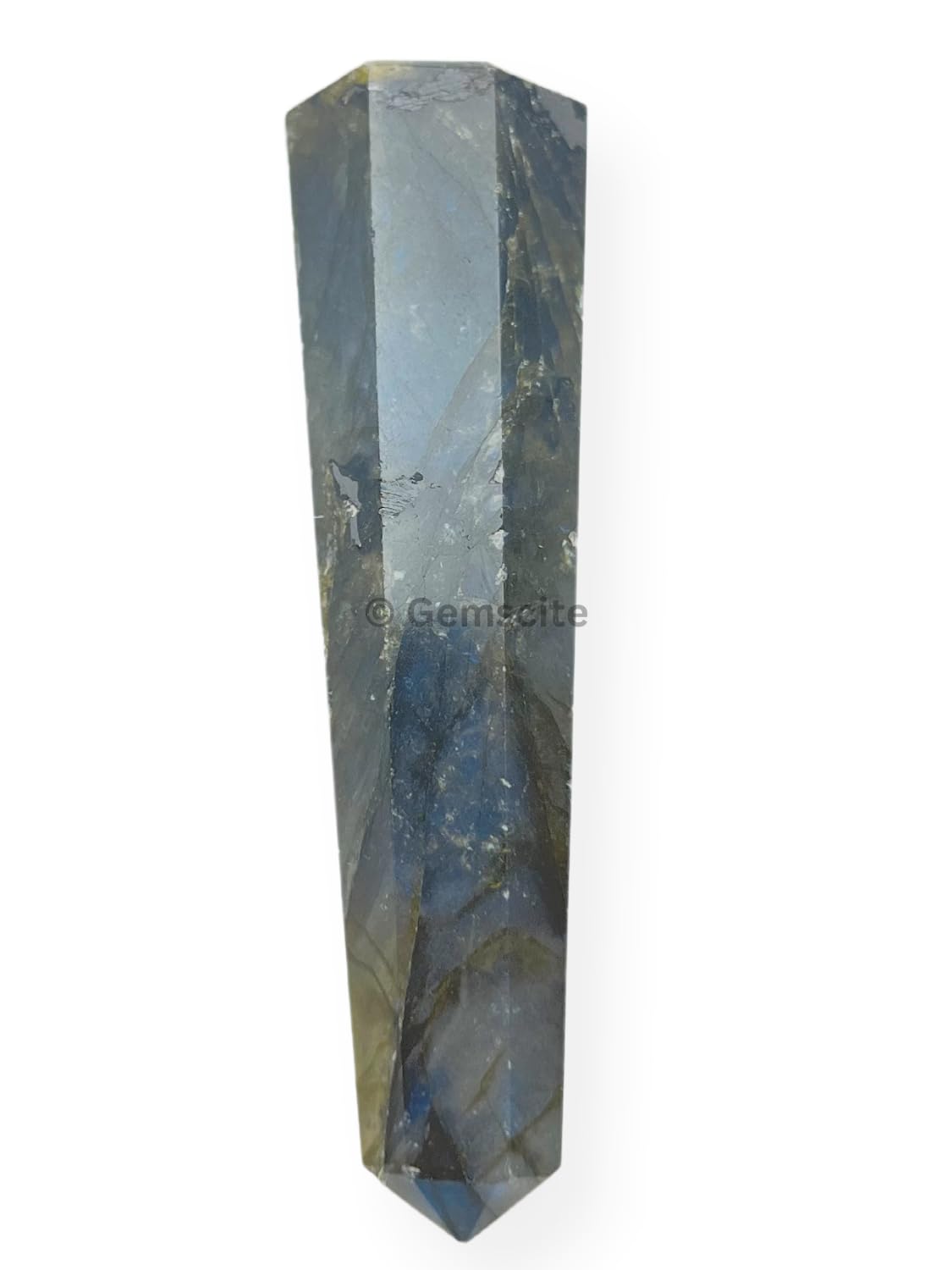 WholesaleGemShop 3 Inch (70 mm) Labradorite Gemstones Obelisk Tower Jumbo Facet Aura Rock Crystal Natural Polished Earth Wand Spirit