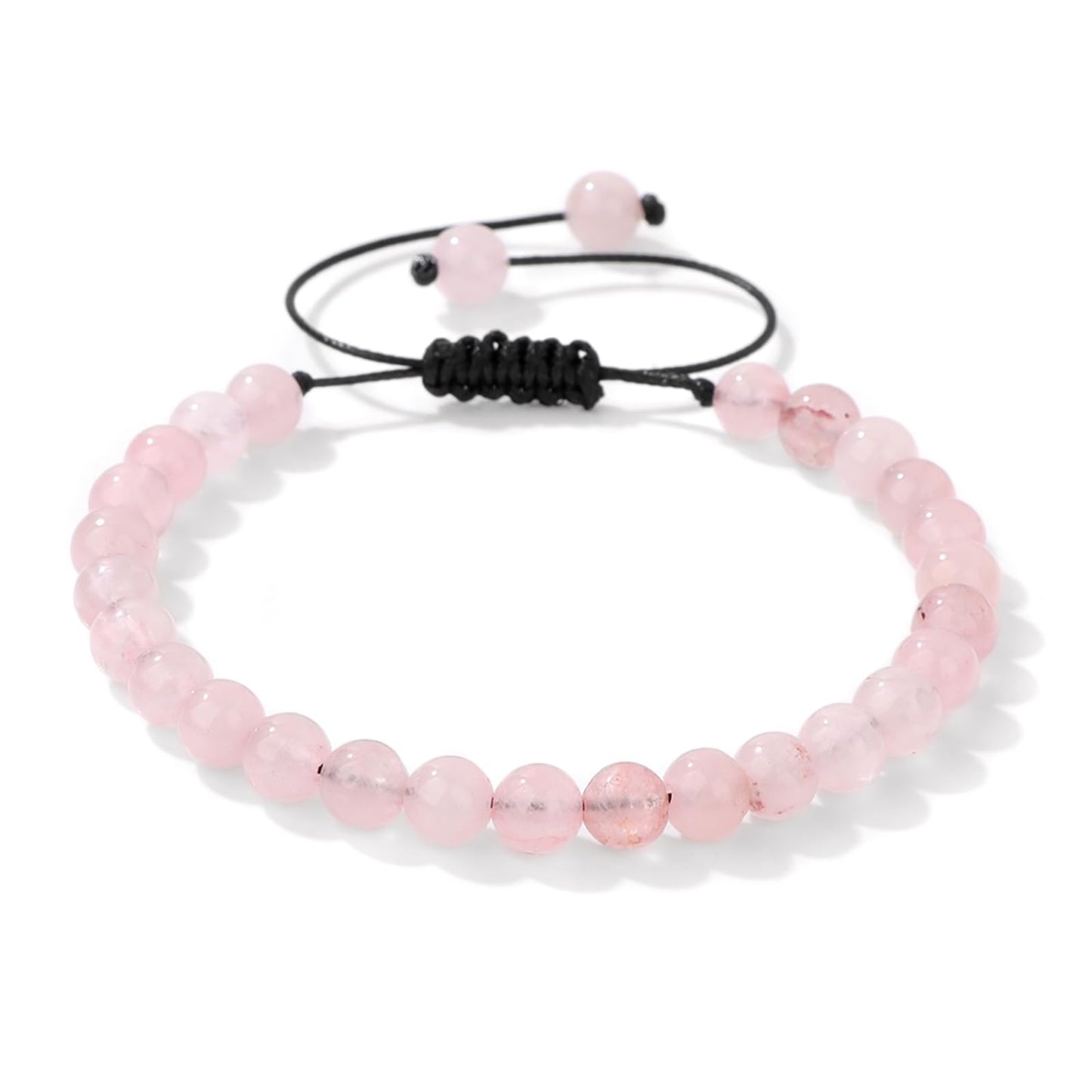 Lit Wall Rose Quartz Bracelets for Women 6mm Pink Quartz Crystal Bracelet Healing Crystal Bracelets Pink Beaded Bracelets Natural Stone Bracelets Rose Quartz Jewelry for Women