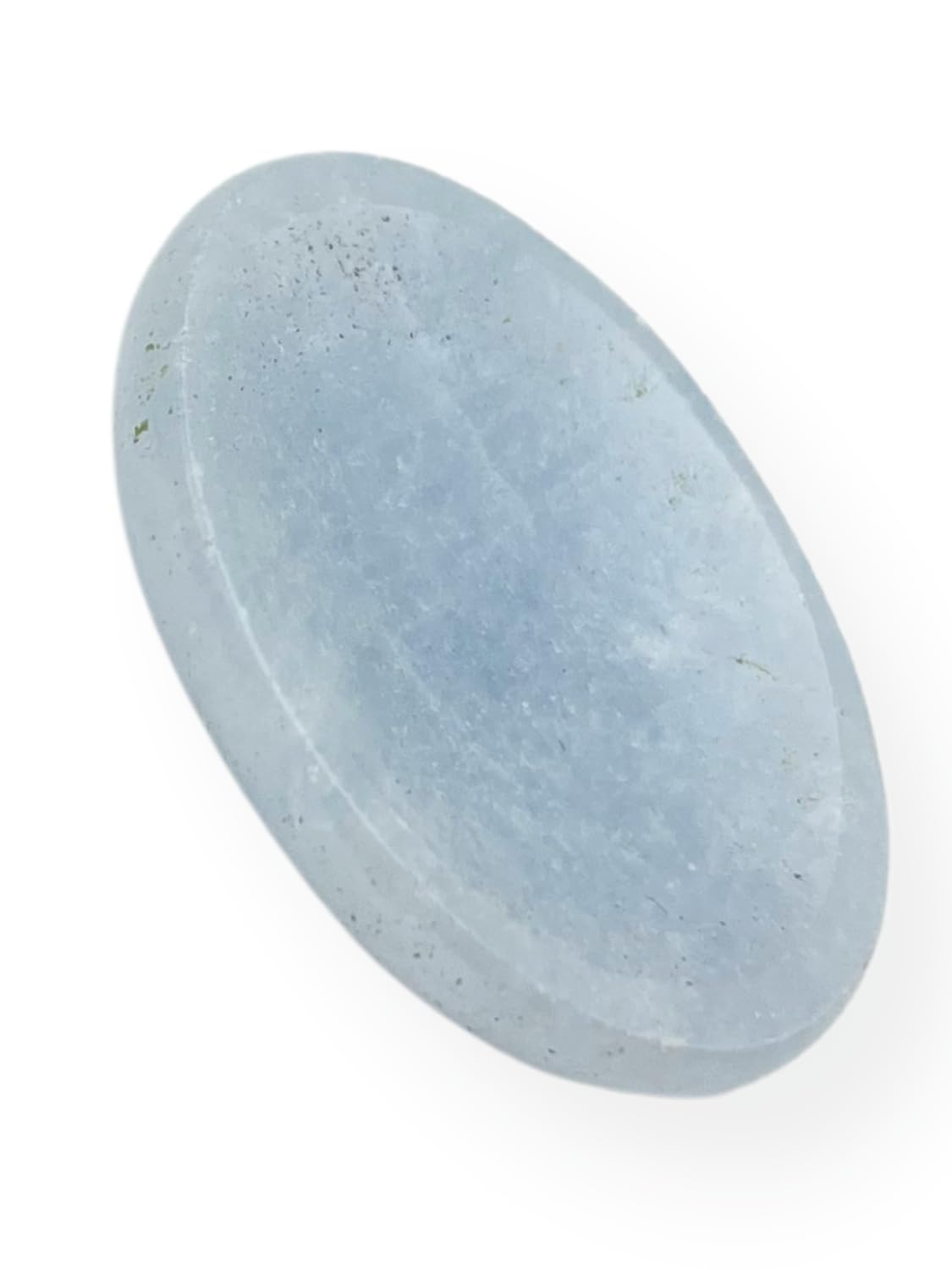 GEMSCITE Blue Calcite Thumb Worry Stones Metaphysical Gemstone Crystal Healing Reiki Men Women Gift FENG Shui Positive Energy Love Wellness Palm Stones Wicca Powerful
