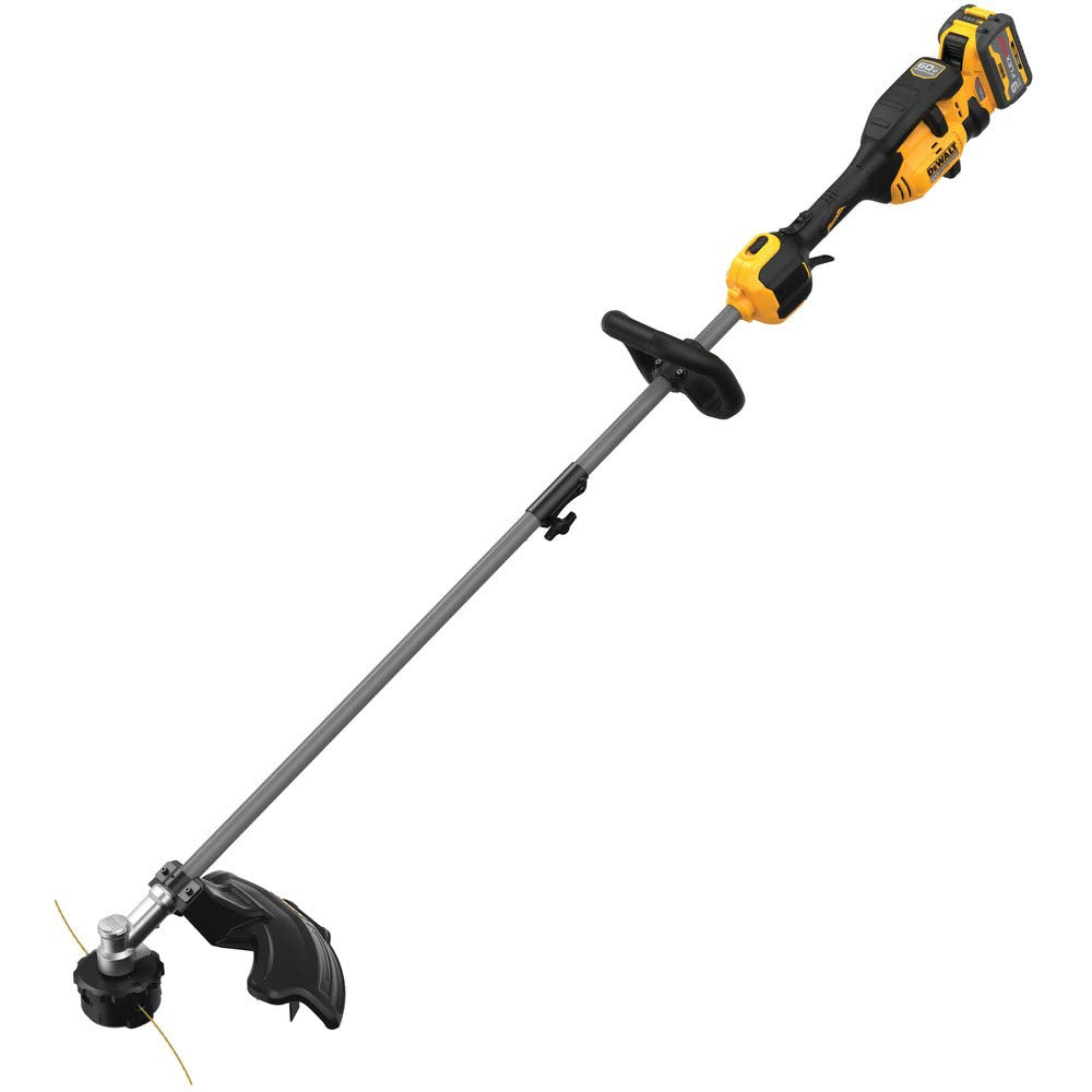 DEWALT 60V Cordless String Trimmer with Battery & Charger Included, 17 Inch, Attachment Capable (DCST972X1)
