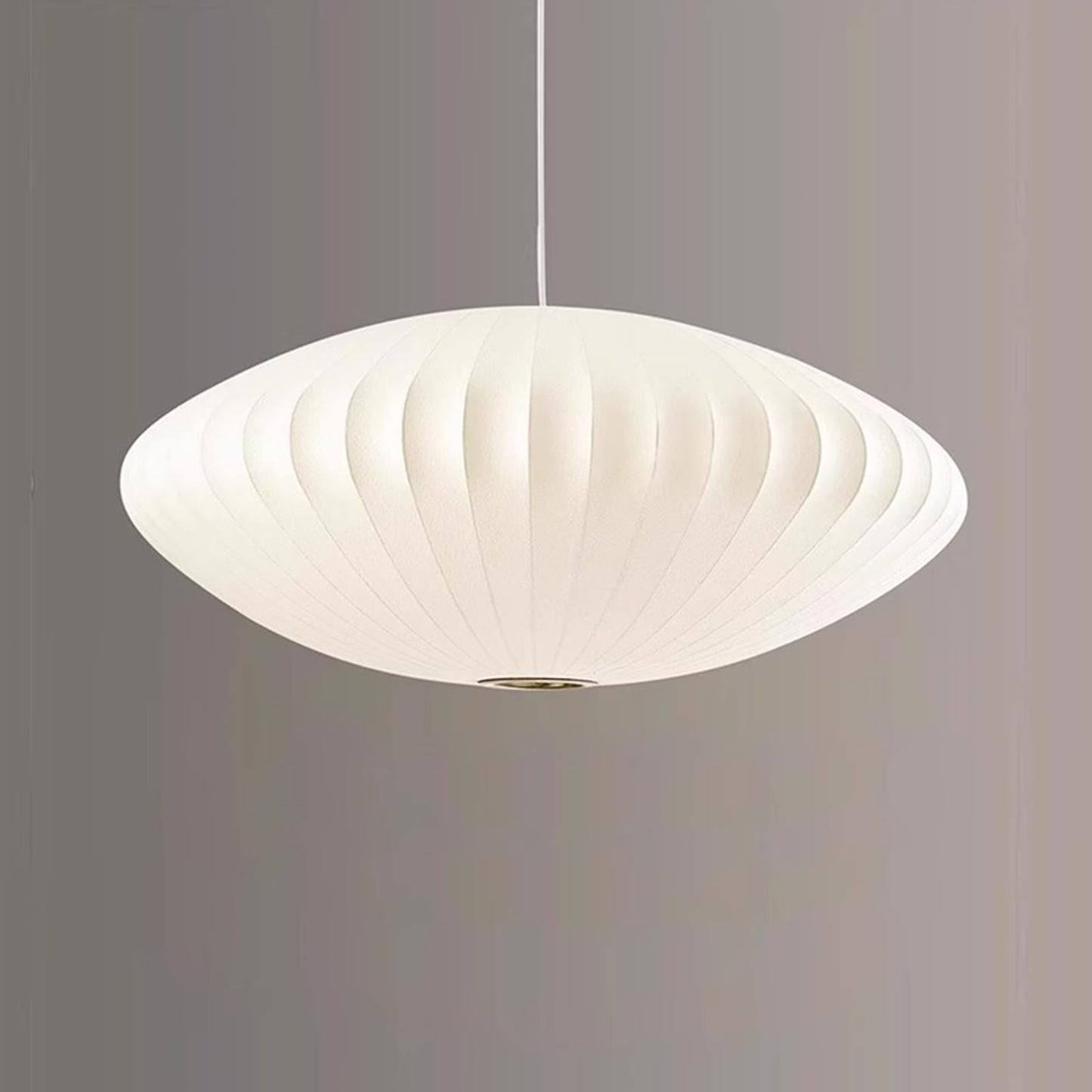 Topjia Silkworm Cocoon Single Head Pendant Light,Modern Cloth Hanging Ceiling Lighting,Creative Hollow Chandeliers for Living Room Dining Room Restaurant Cafe(50cm(19.7in), White)