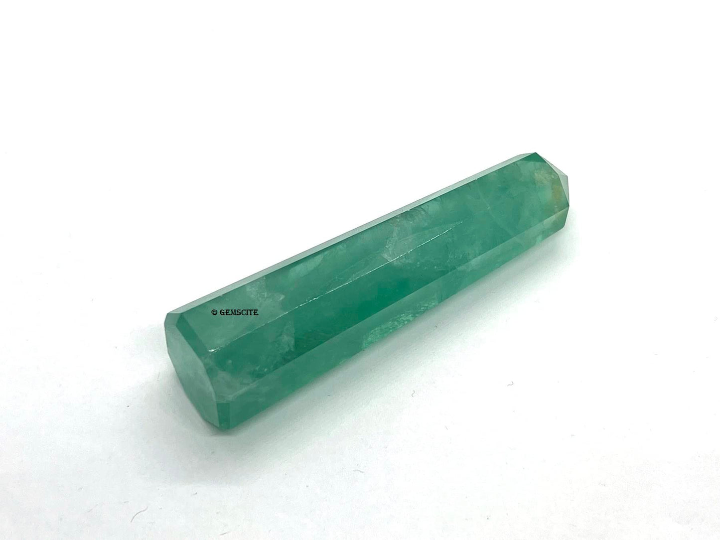 WholesaleGemShop 3 Inch (70 mm) Gemstones GREEN FLUORITE Obelisk Tower Jumbo Facet Aura Rock Crystal Natural Polished Earth Wand Spirit