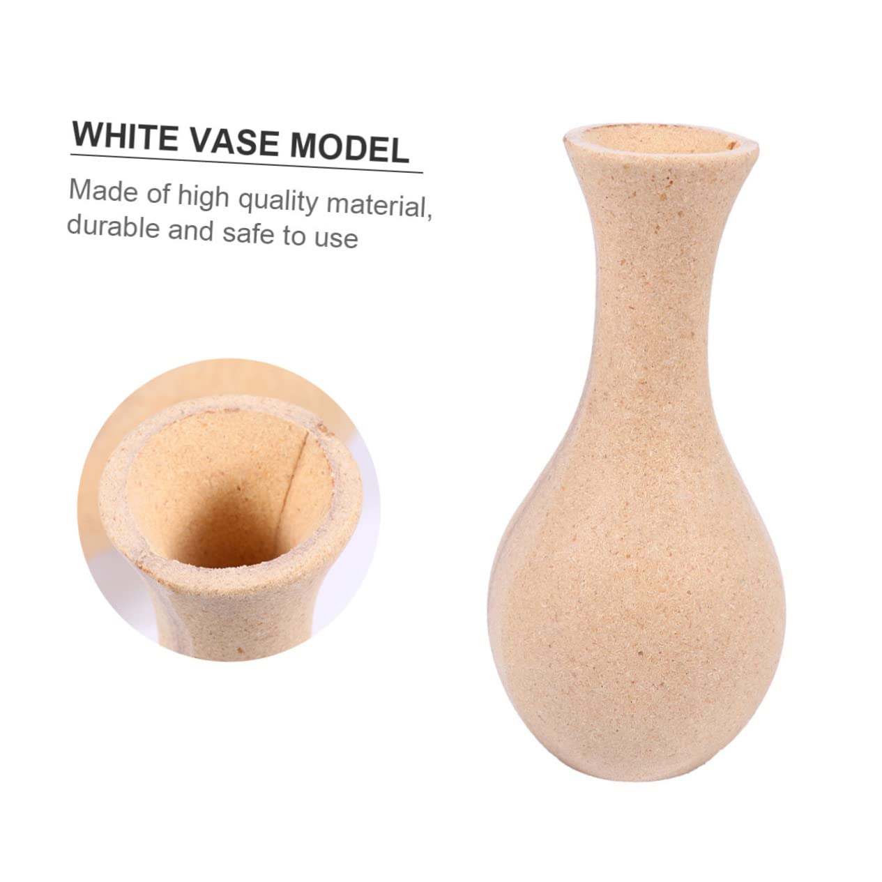 Alipis 2pcs DIY Vase for Decor Modern White Vases for Flowers Elegant Office Home