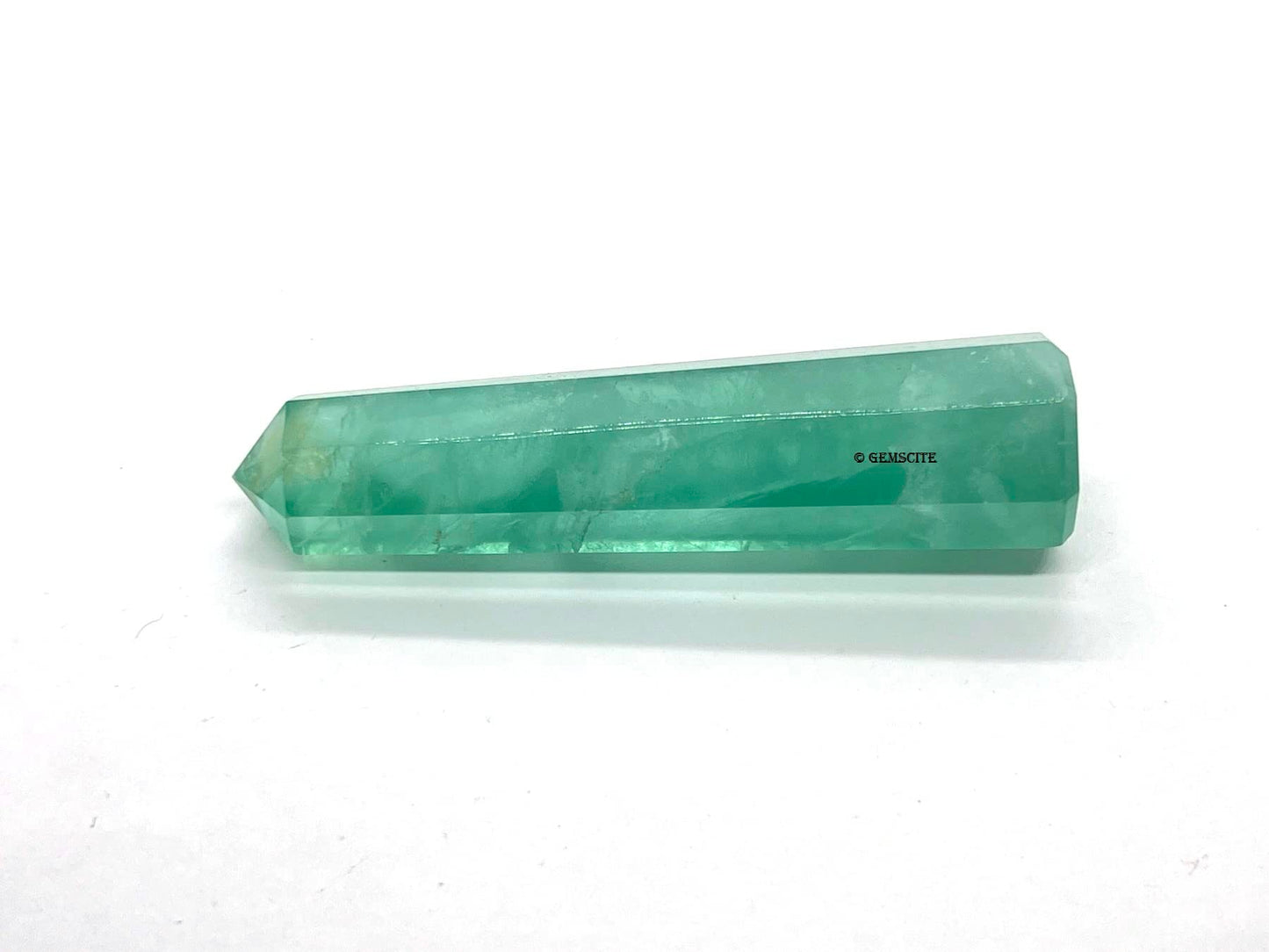 WholesaleGemShop 3 Inch (70 mm) Gemstones GREEN FLUORITE Obelisk Tower Jumbo Facet Aura Rock Crystal Natural Polished Earth Wand Spirit