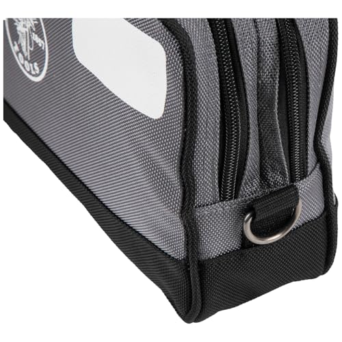 Klein Tools Tool Pouch, Dual Compartments, Heavy-Duty Tool Bag Organizer, Multipurpose Bag