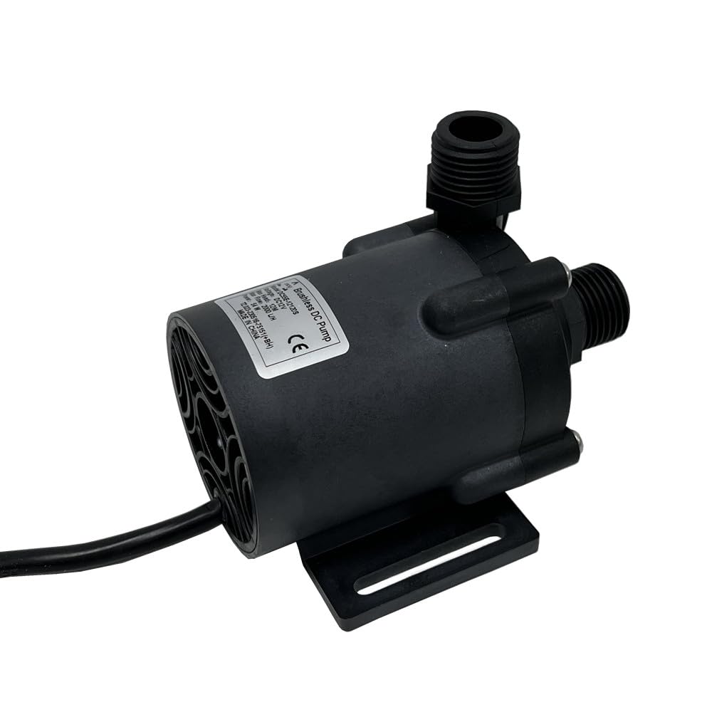 SHYSKY DC55E-12120S 12VDC Small Power efficient Brushless Water Pump 54W 12m 39ft 528GPH Flow Low Noise For Water Circulation Pressurization Cooling sys