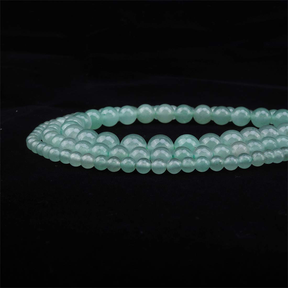 ICAI Beads 8mm Natural Green Aventurine Stone Round Loose Stone Beads for Jewelry Making DIY Crafts Design 1 Strand 15" APPR.43-45pcs