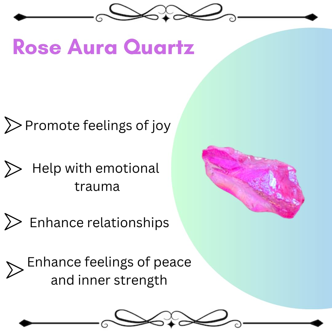 Crystals, Rocks, Jade, Crystals and Healing Stones, Witchcraft Supplies, Healing Crystals, Stones, Healing Stones, Rock Collection, Agate, Raw Stones (Pink Aura Quartz, 2 Pcs)