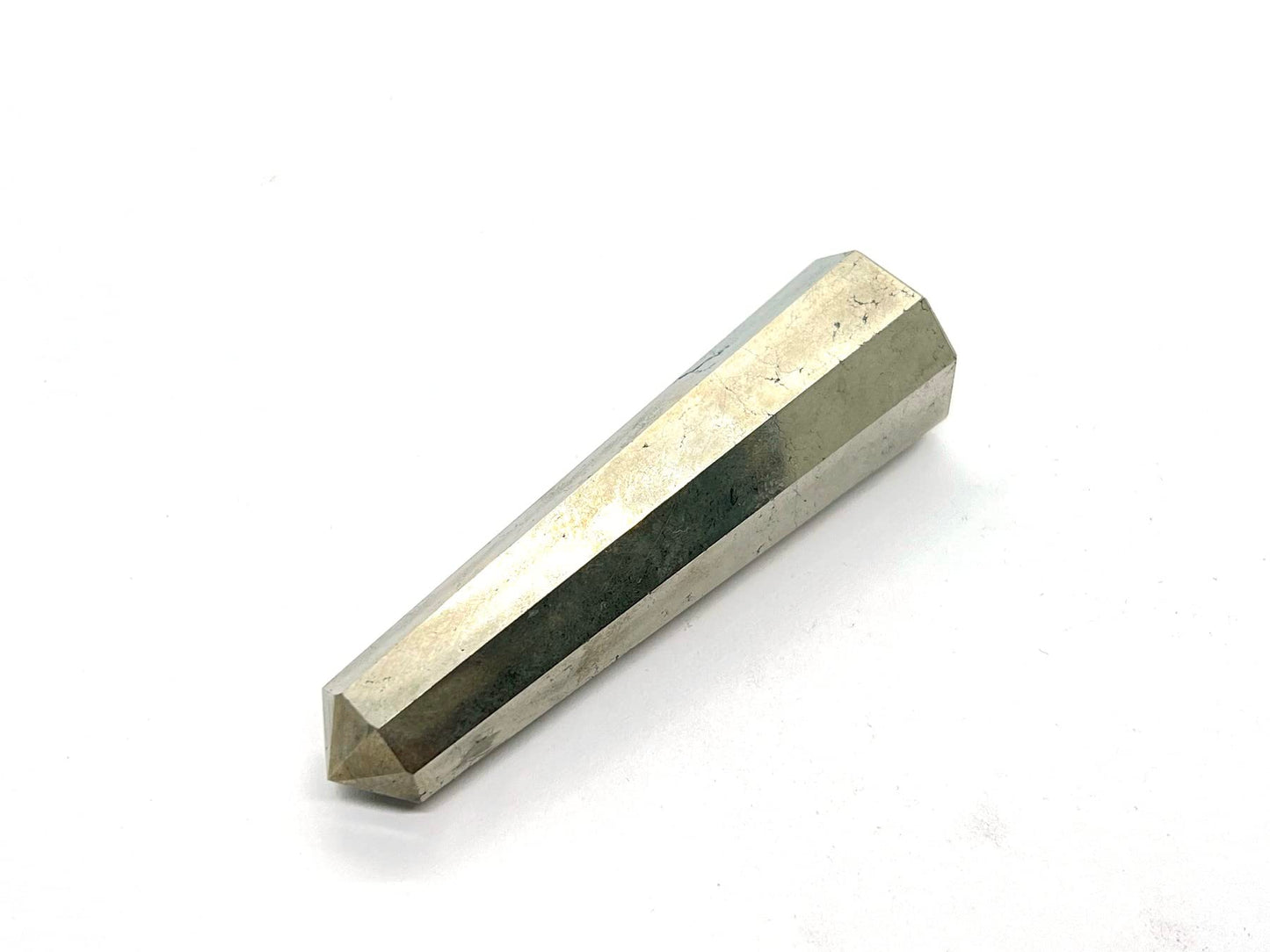 WholesaleGemShop 3 Inch Gemstones PYRITE Obelisk Tower Jumbo Facet Aura Rock Crystal Natural Polished Earth Wand Spirit