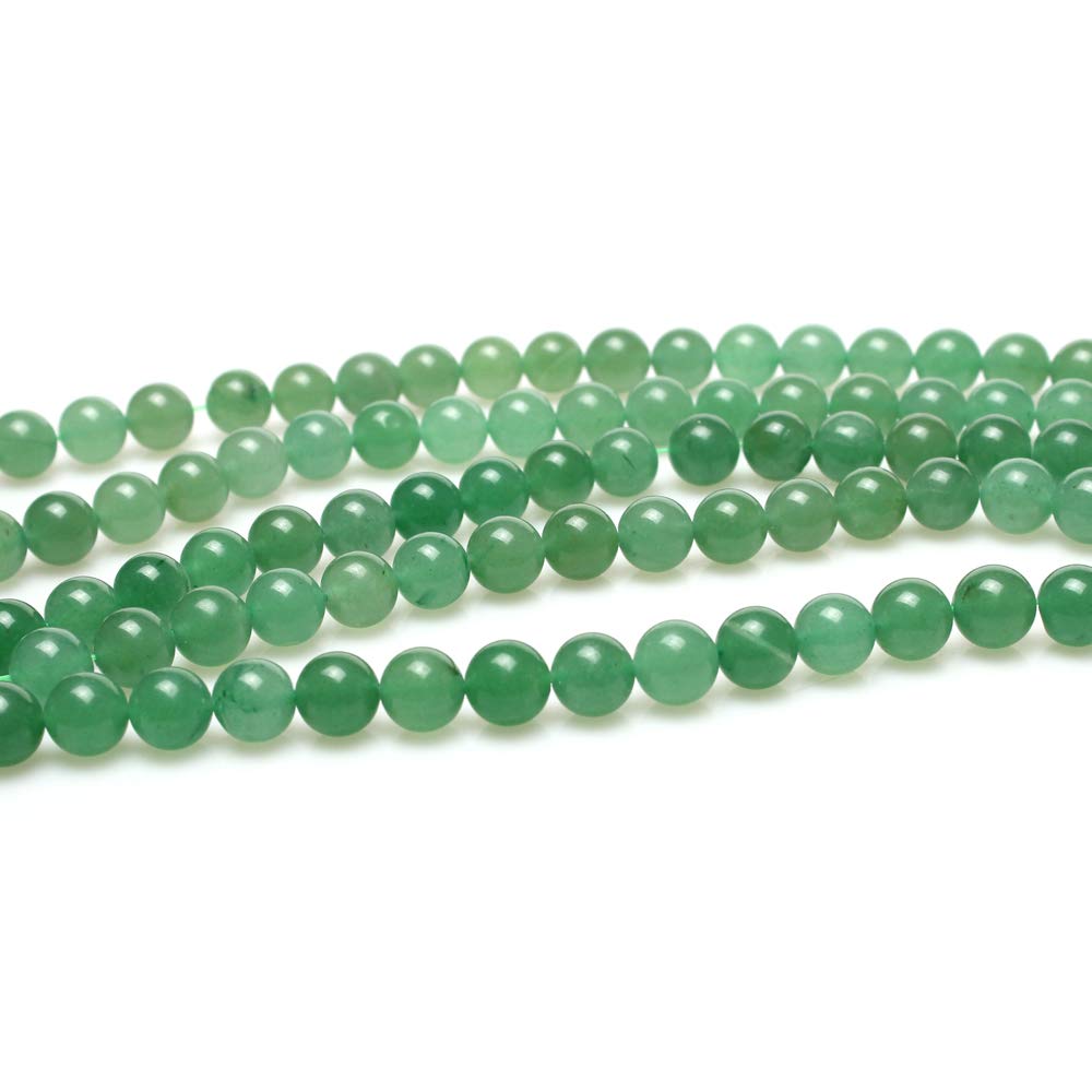 MJDCB Natural Stone Beads Green Aventurine Round Loose Beads for Jewelry Making DIY Bracelet Necklace (10mm)