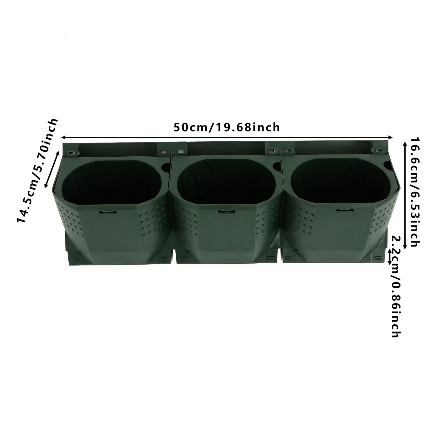 AGULIUM 36 Pots Wall Planter, Vertical Garden Planter, Stackable Wall Mounted Flower Pot Holder, Green Plant Wall for Flower Herbs Vegetables Grass Plants for Indoor Outdoor Garden Balcony Patio