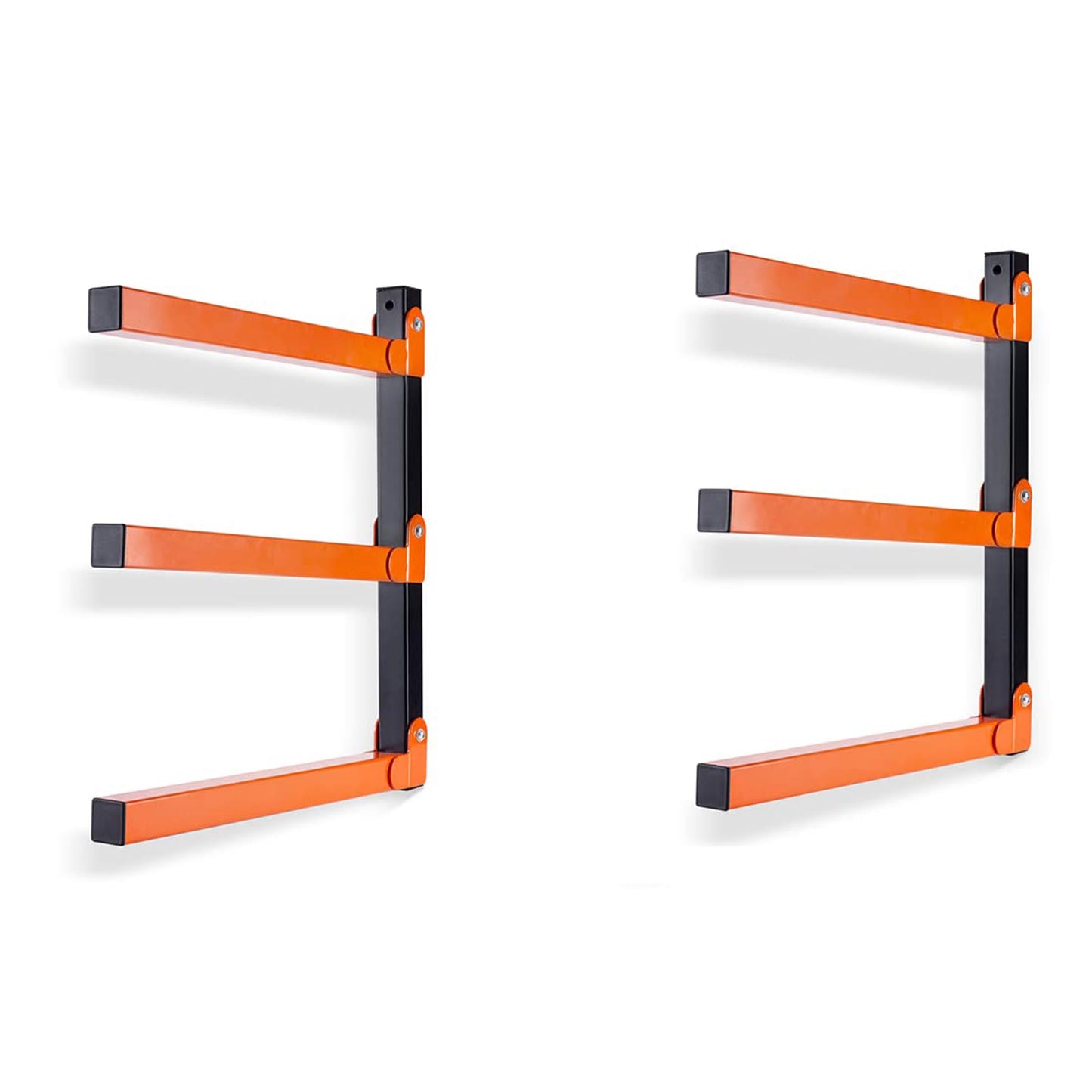 BeBecome Lumber Storage Rack Wall Mounted, 2 pcs Heavy Duty Utility Rack for Garage & Warehouse, Metal Wood Organizer for Lumber, Pipes, Long Items, Space Saving Wall Storage System